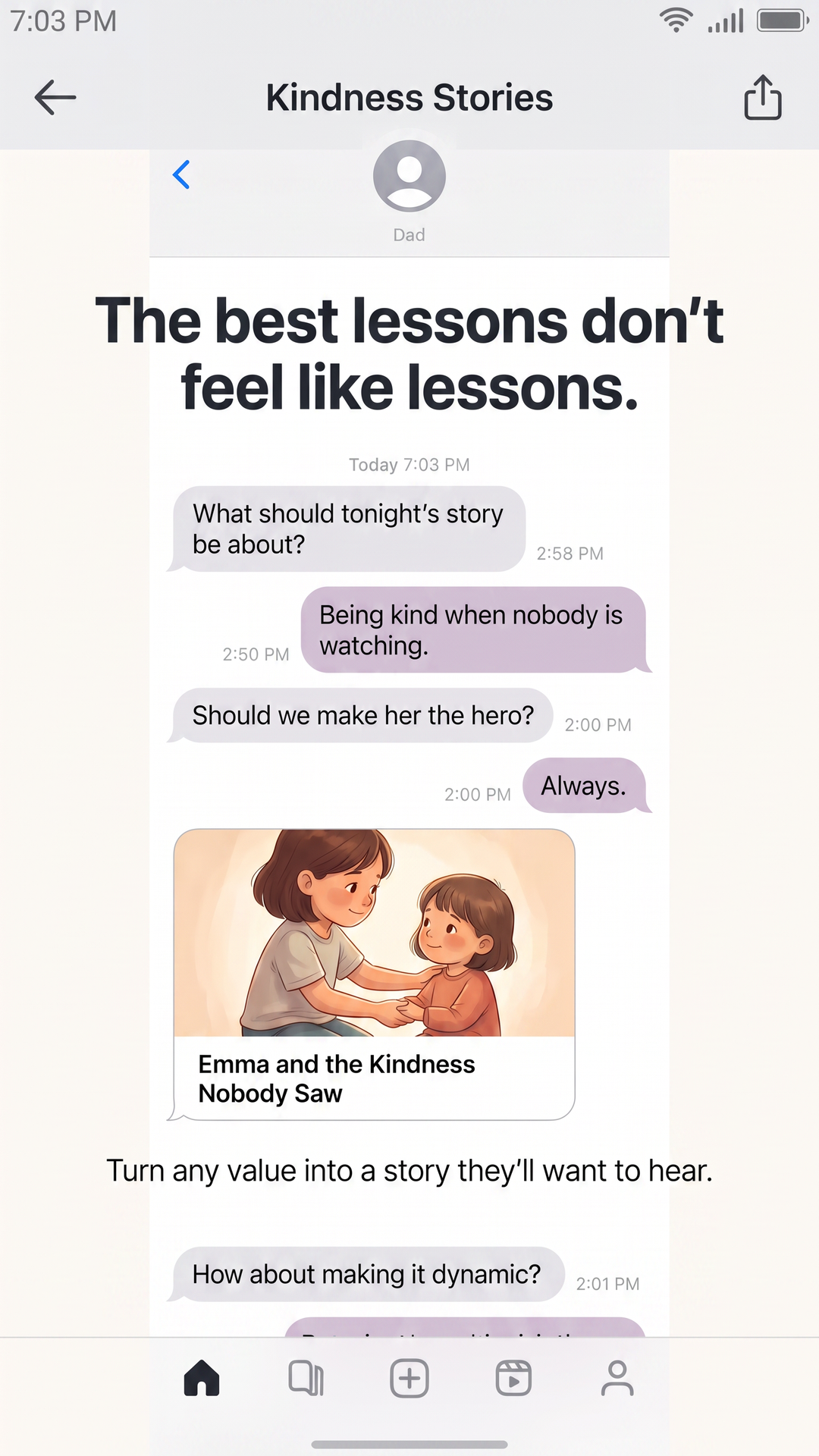 Bedtime Stories & Fables Facebook ad