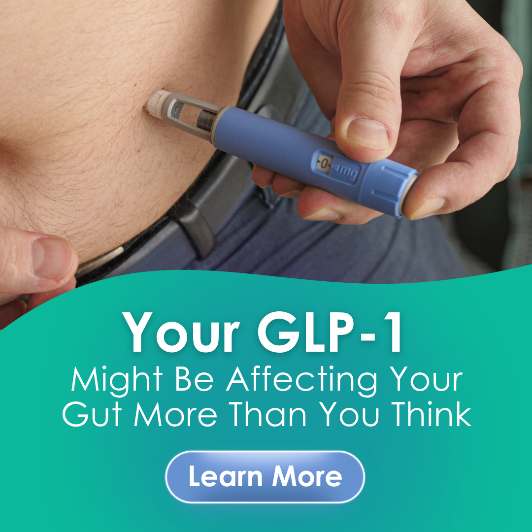 Gemelli Biotech Facebook ad: Is Your GLP-1 Causing Gut Issues?