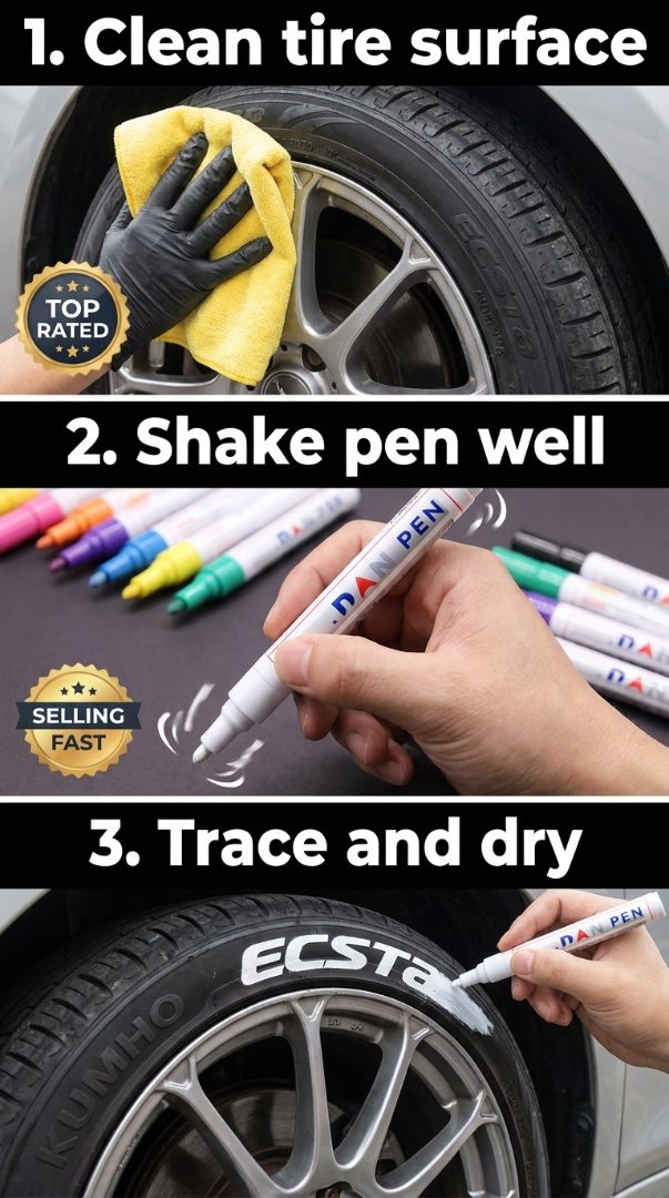 Benighty.BE01 Facebook ad: Magic Waterproof Tire Paint Pen