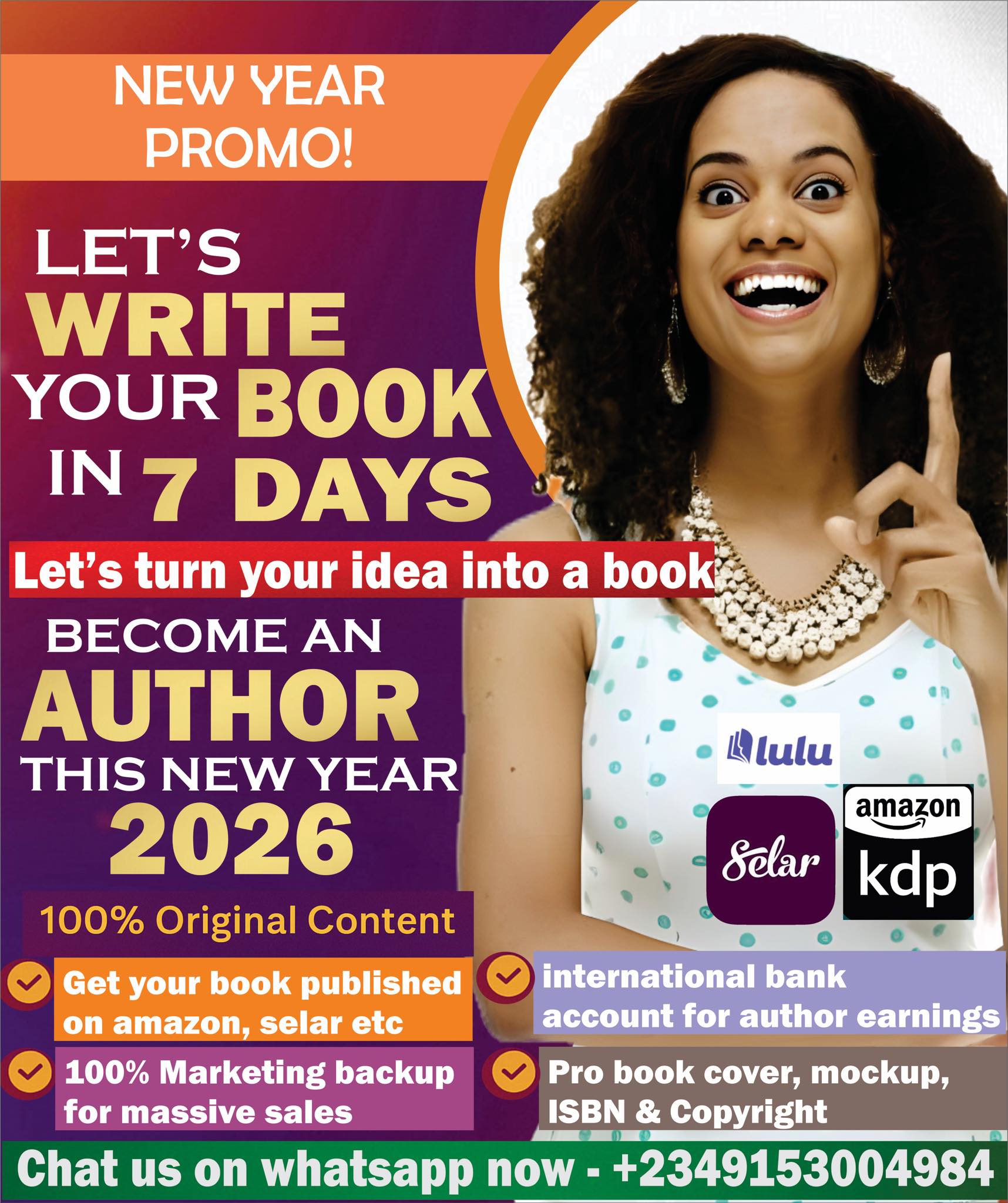PC Team Facebook ad: NEW YEAR PROMO, START 2026 AS A PUBLISHED…