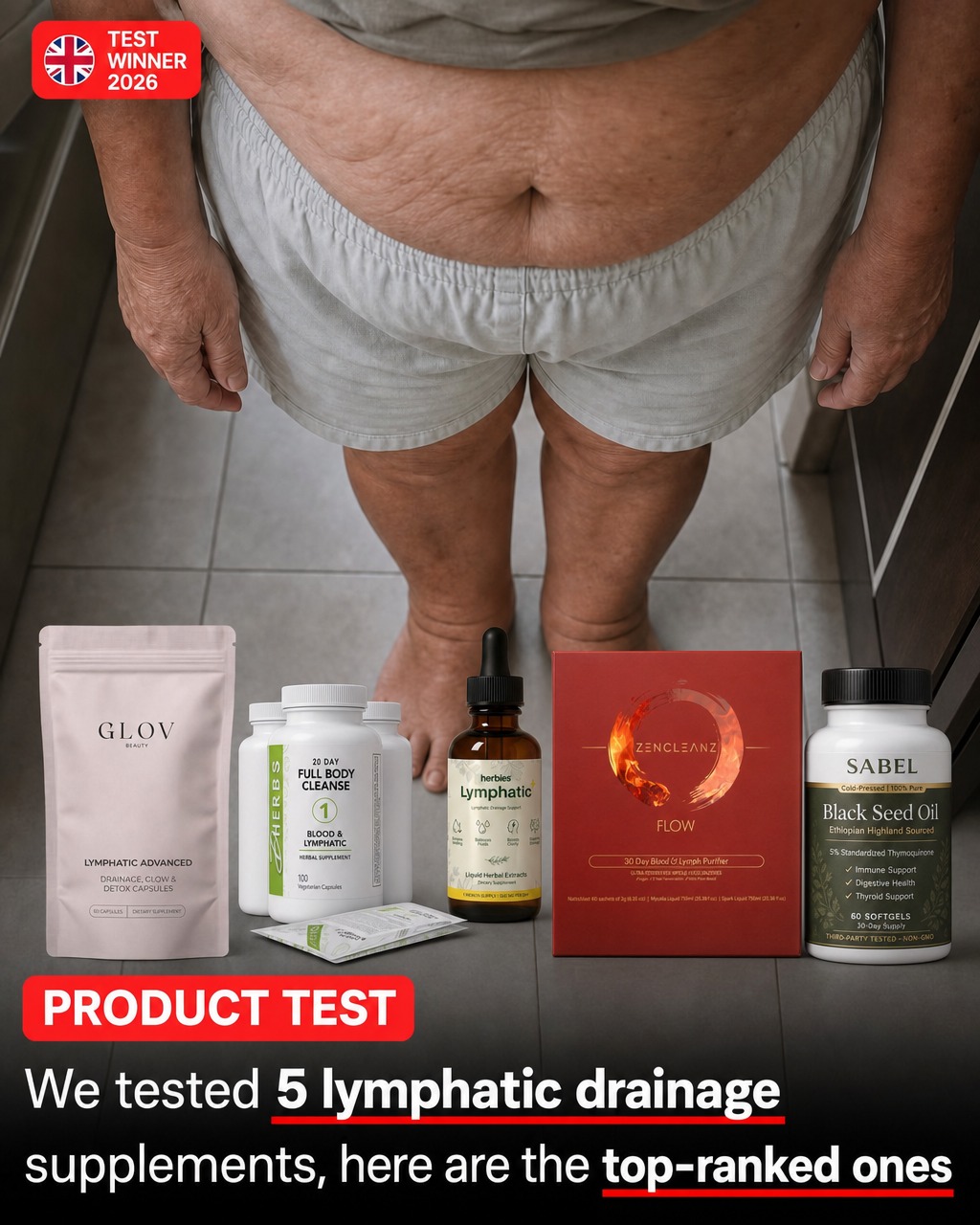 Her Wellness Daily Facebook ad: Top 5 Lymphatic Drainage