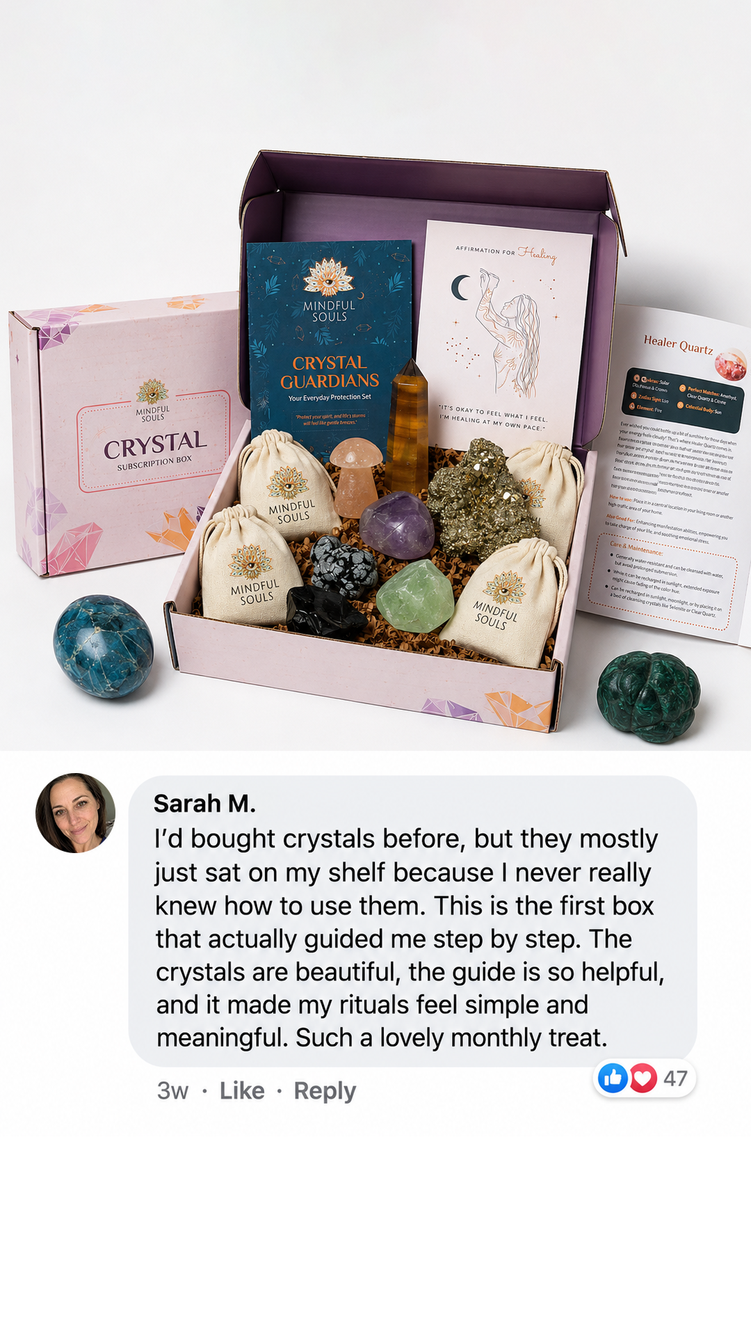 Crystal Box - Real, Natural, Ethical Facebook ad