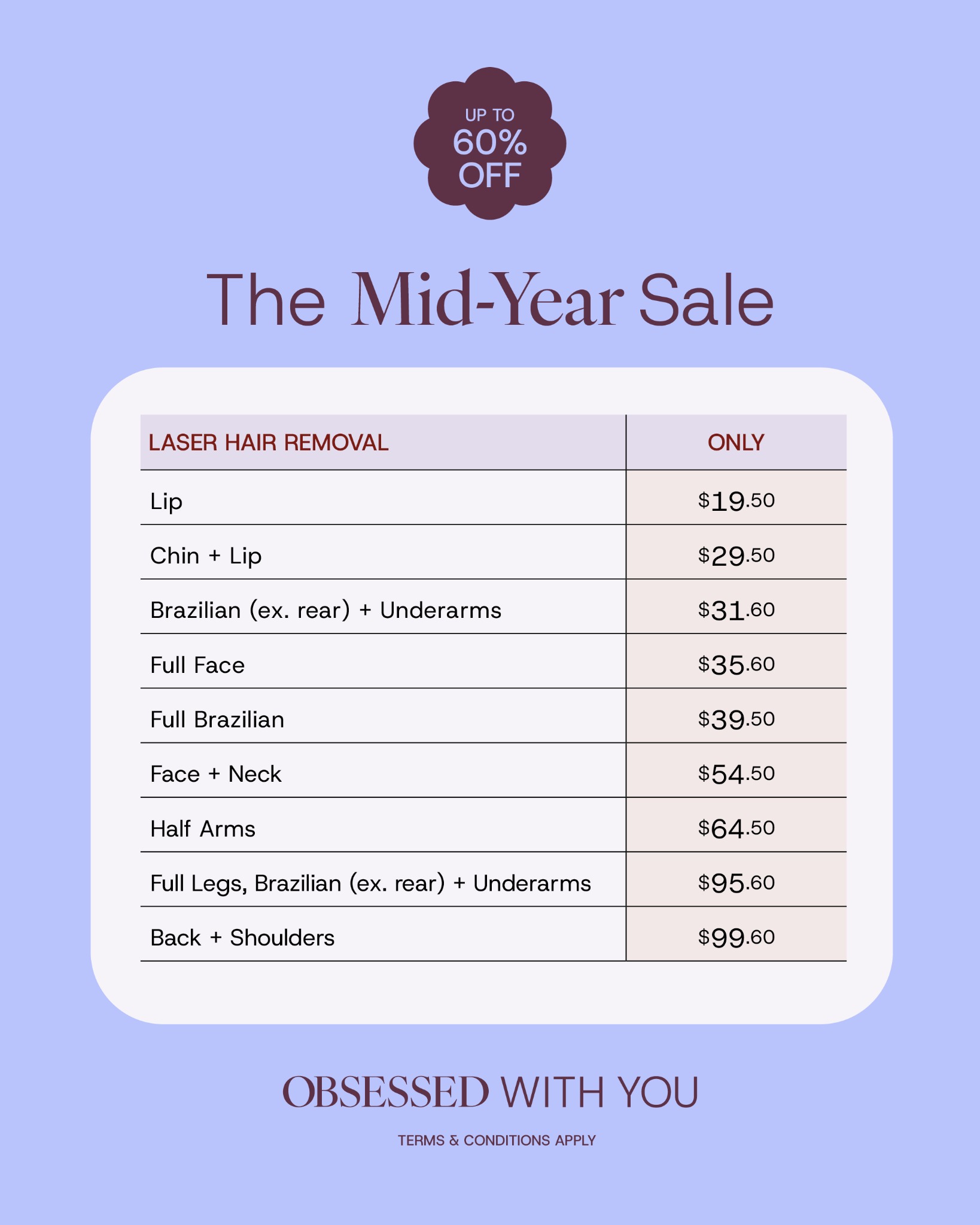 SILK Laser Clinics Facebook ad