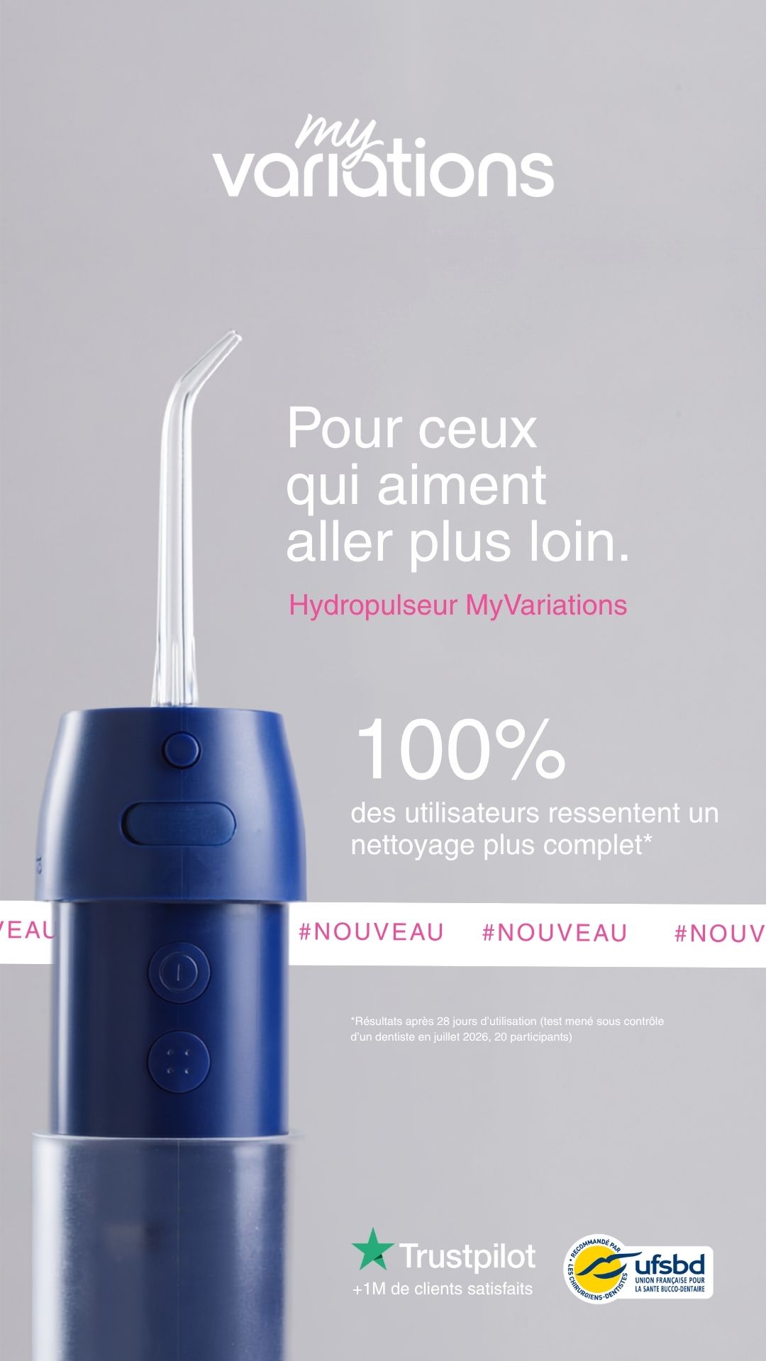 My Variations Facebook ad: L'hydropulseur MyVariations.