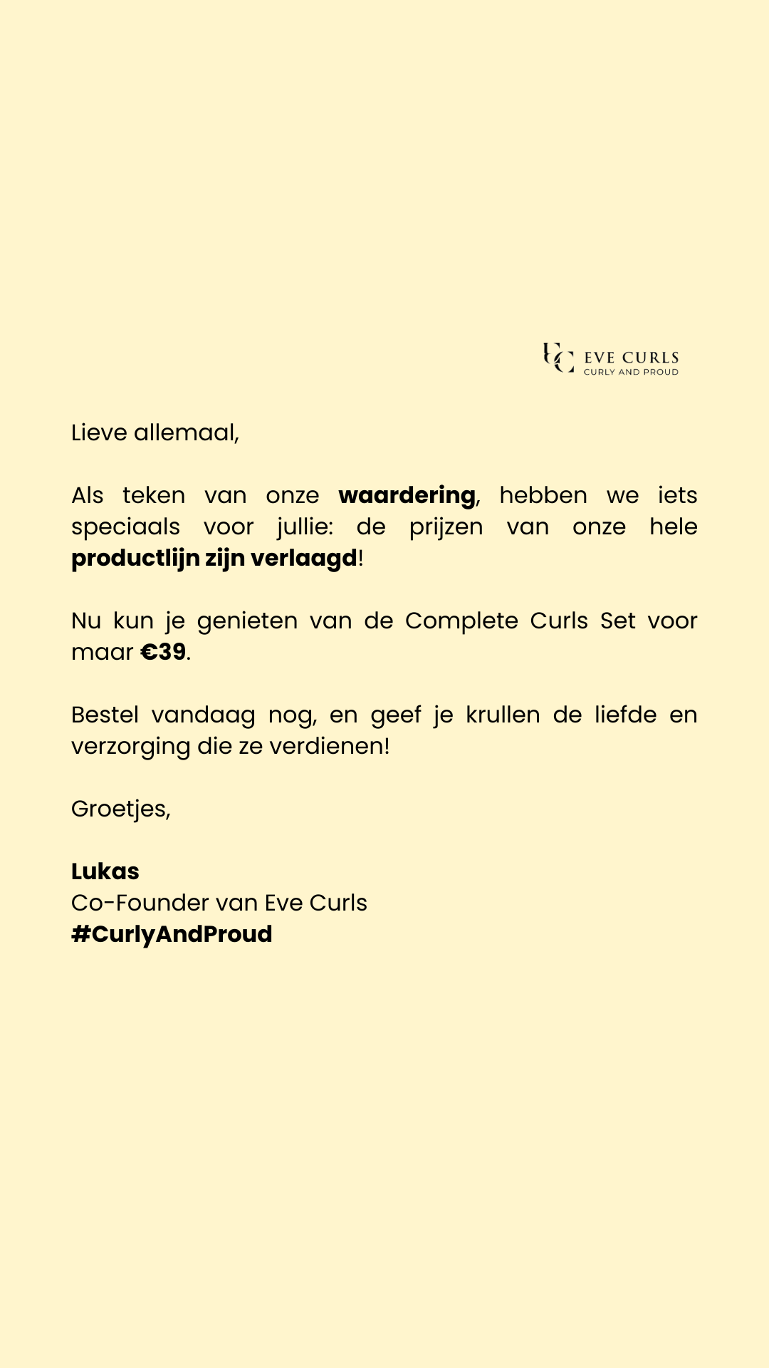 Eve Curls Facebook ad
