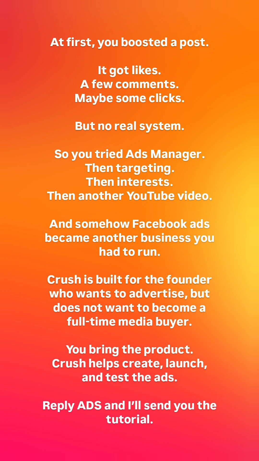 trycrush.ai Facebook ad