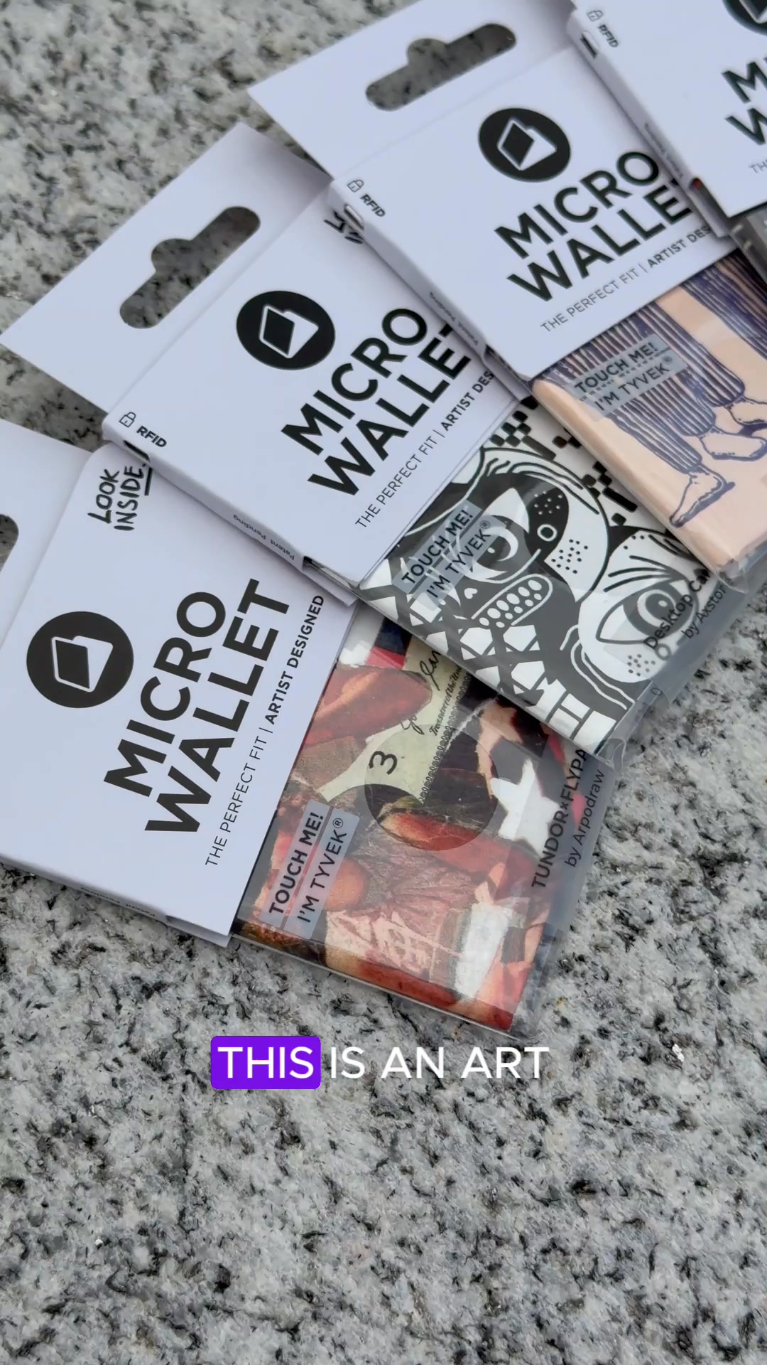 paperwallet Facebook ad: Carry Art in Your Pocket, Not Bulk