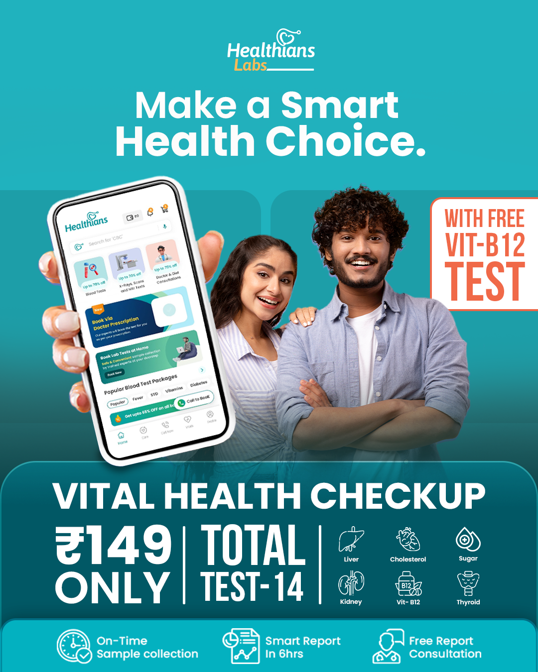 Healthians Facebook ad