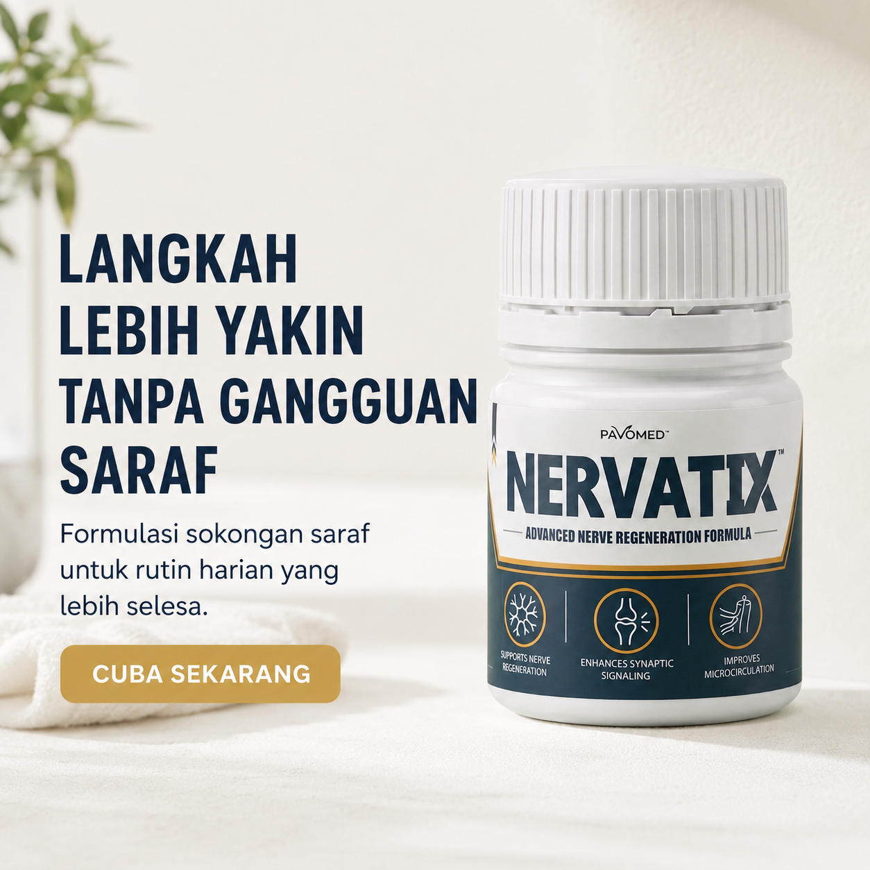Nervatix Facebook ad: Keyakinan Dalam Setiap Rutin