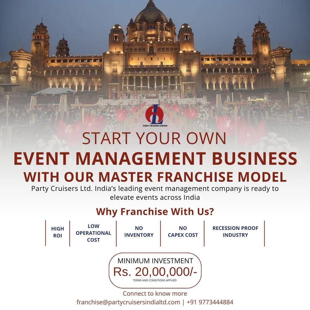Party Cruisers Ltd Facebook ad: Limited Luxury Franchise Slots!