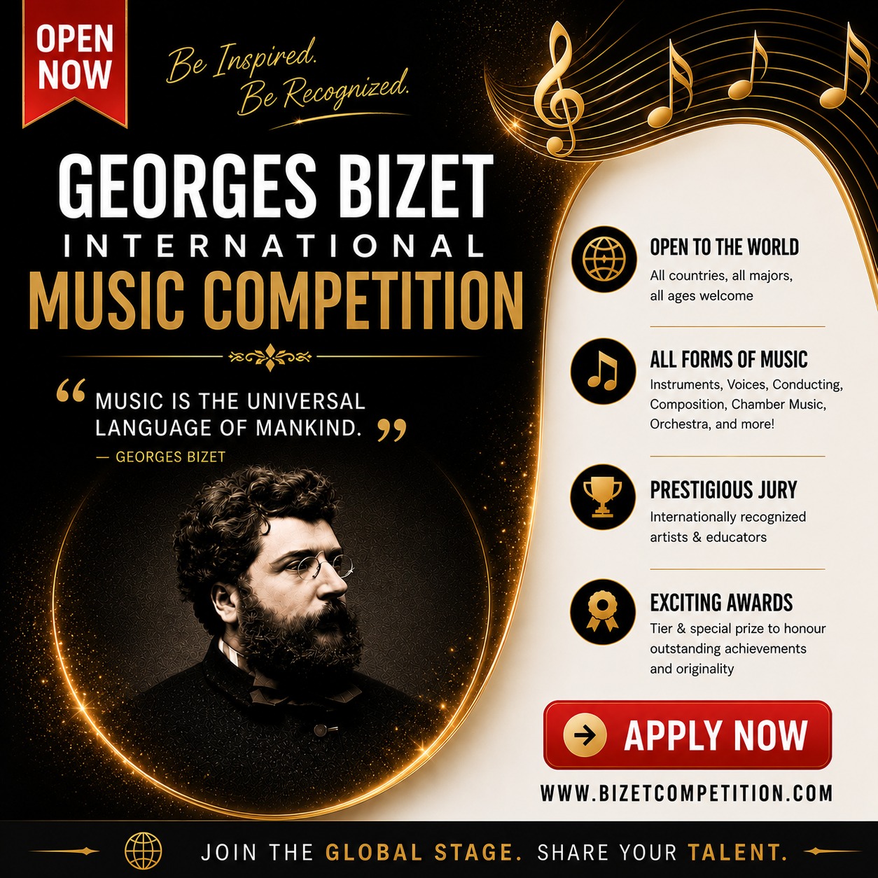 World Online Music Competitions Organization Facebook ad