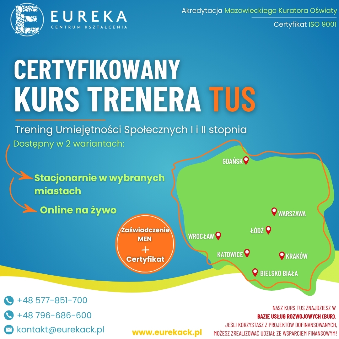 Eureka Centrum Kształcenia z Akredytacją MKO Facebook ad from Nov 7, 2025