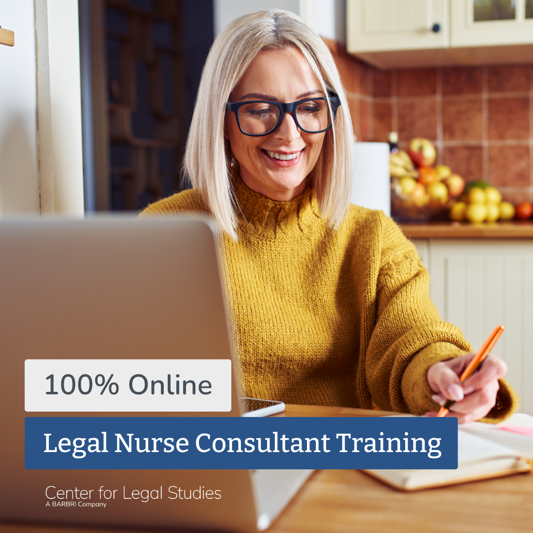 CLS by BARBRI Facebook ad: Legal Nurse Consultant Training Course