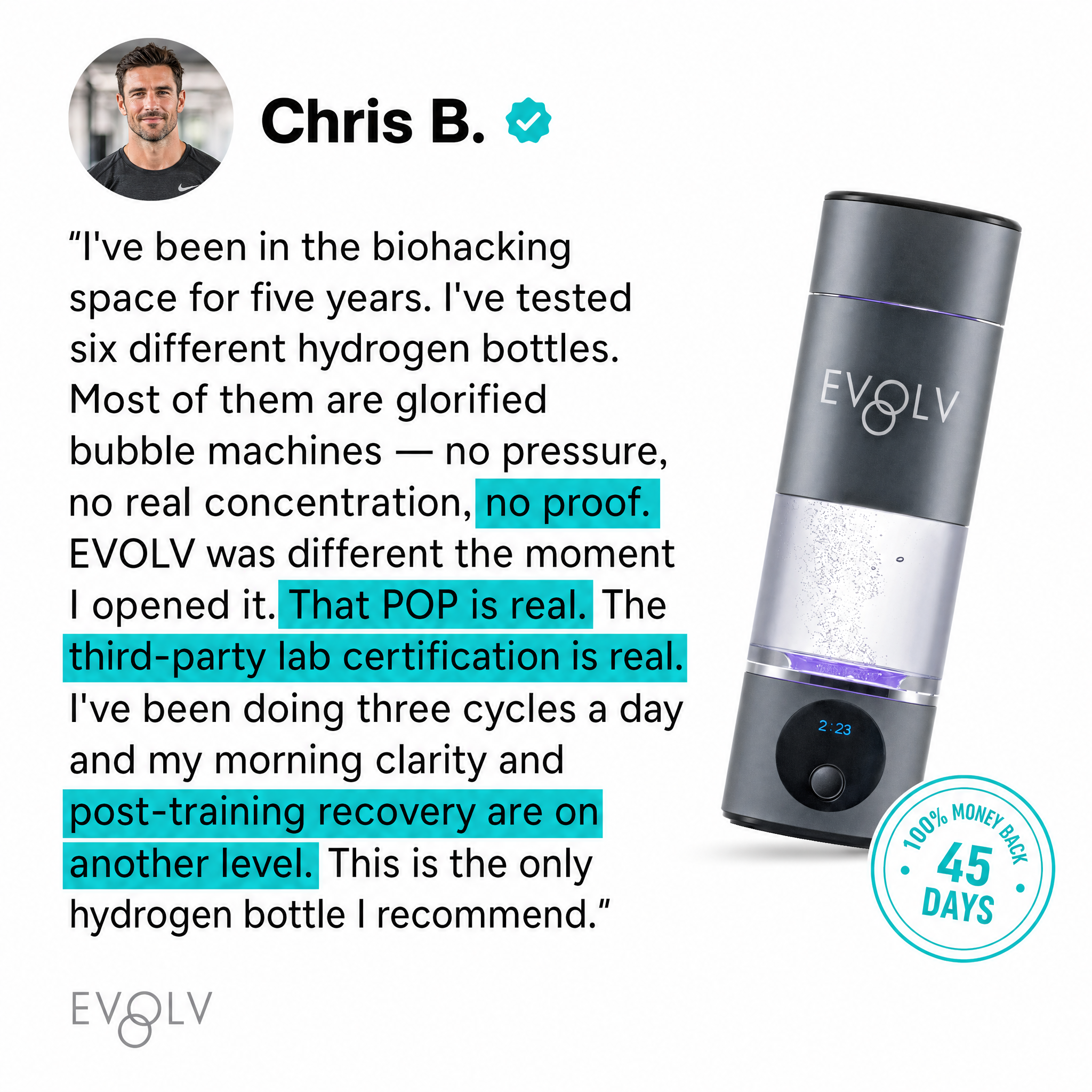 EVOLV Facebook ad