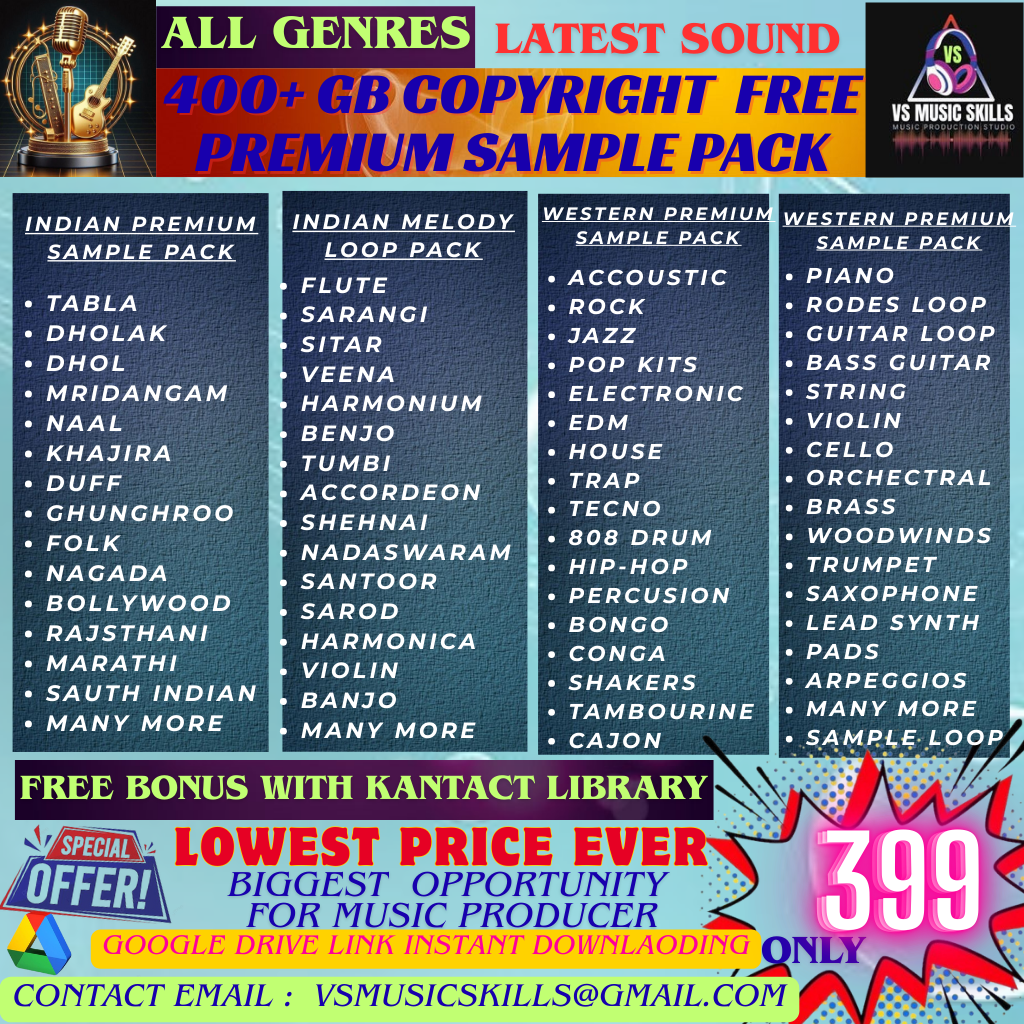 VS Music Skills Facebook ad: High-Quality Sounds की तलाश खत्म!