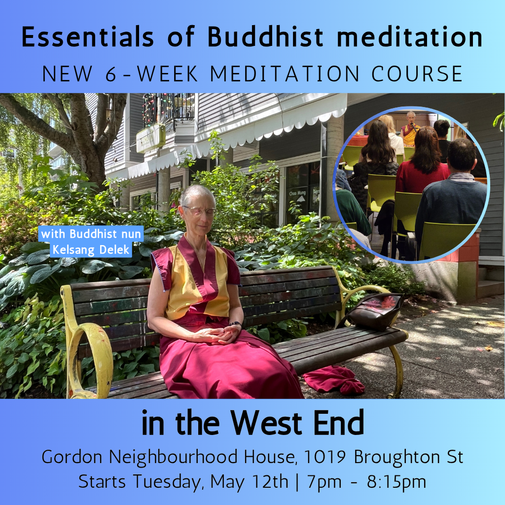 Kadampa Meditation Centre Vancouver Facebook ad: Meditation classes in East Vancouver. Everyone welcome.