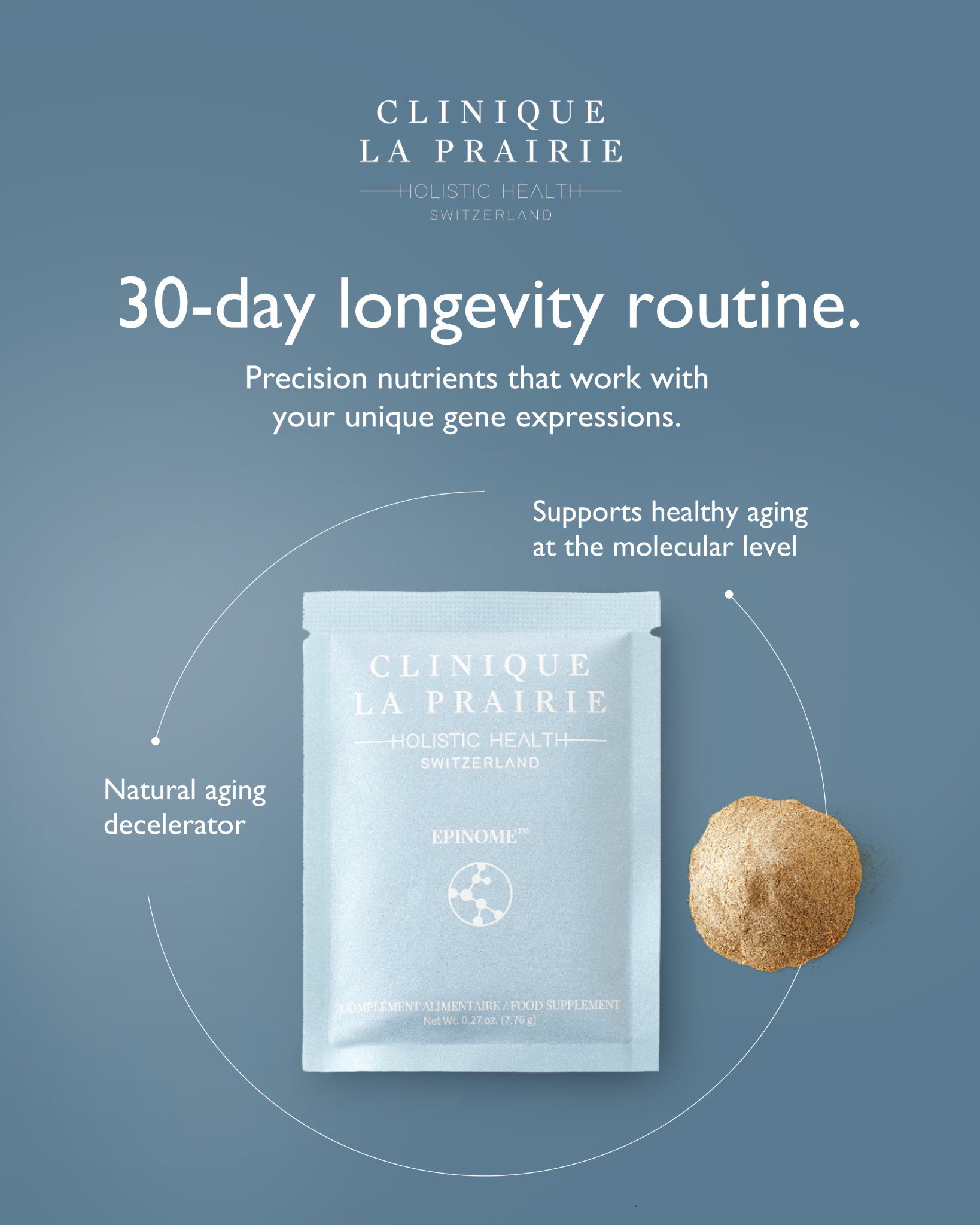 Holistic Health by Clinique La Prairie Facebook ad