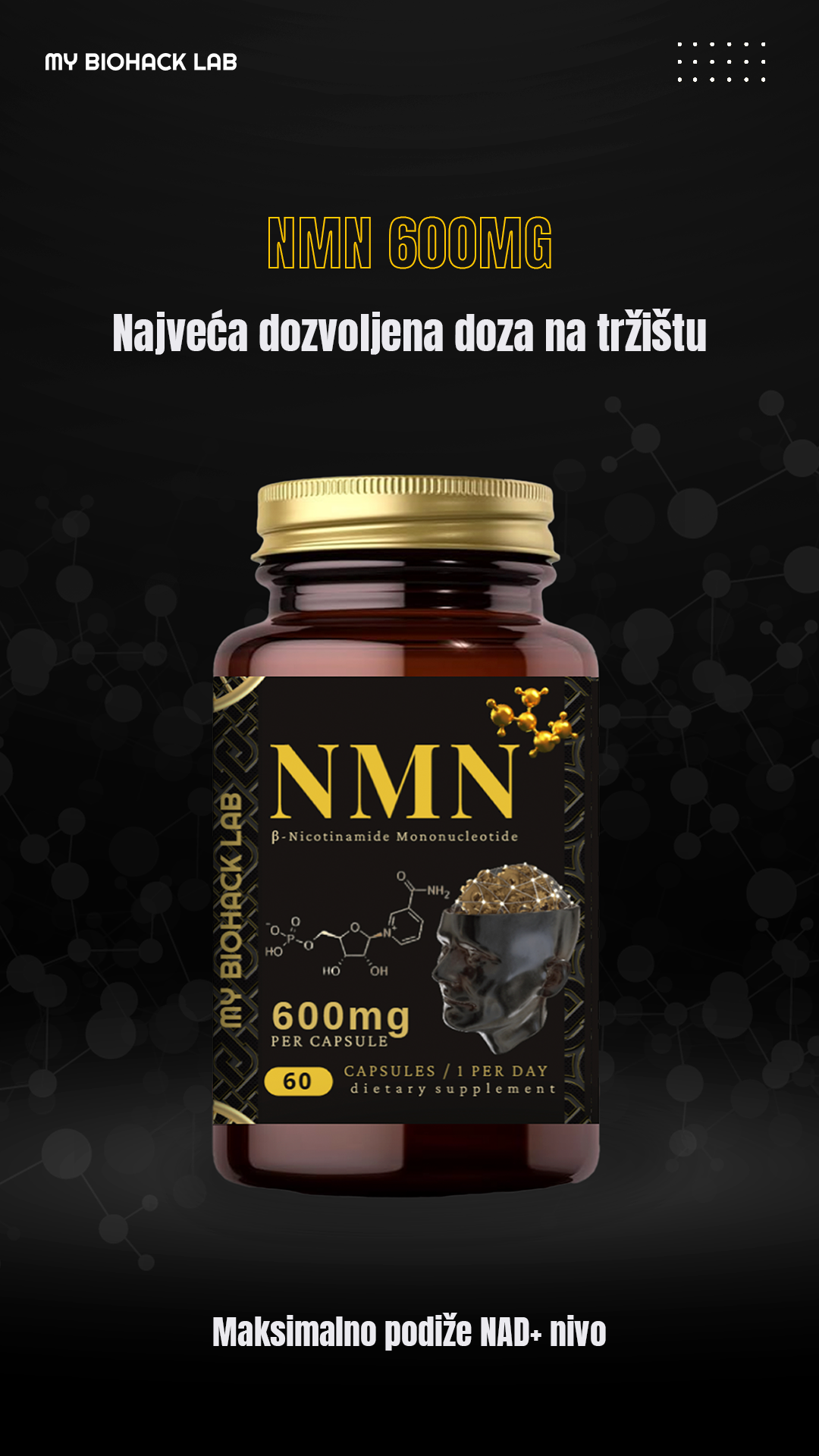 mybiohacklab Facebook ad from Sep 1, 2025