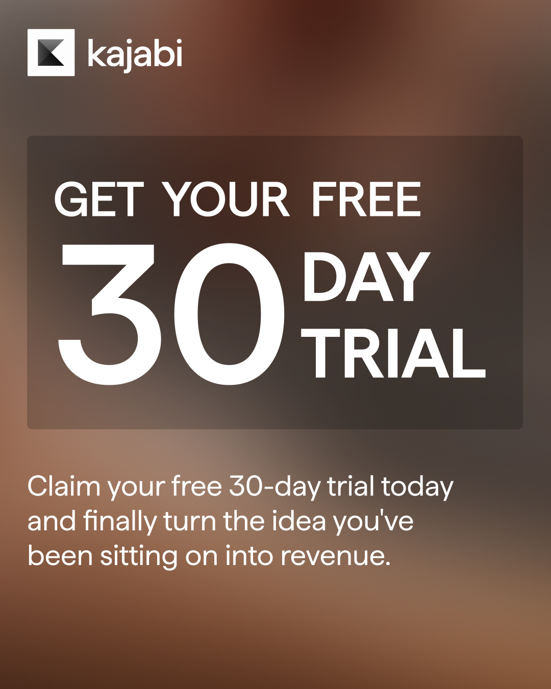Kajabi Facebook ad