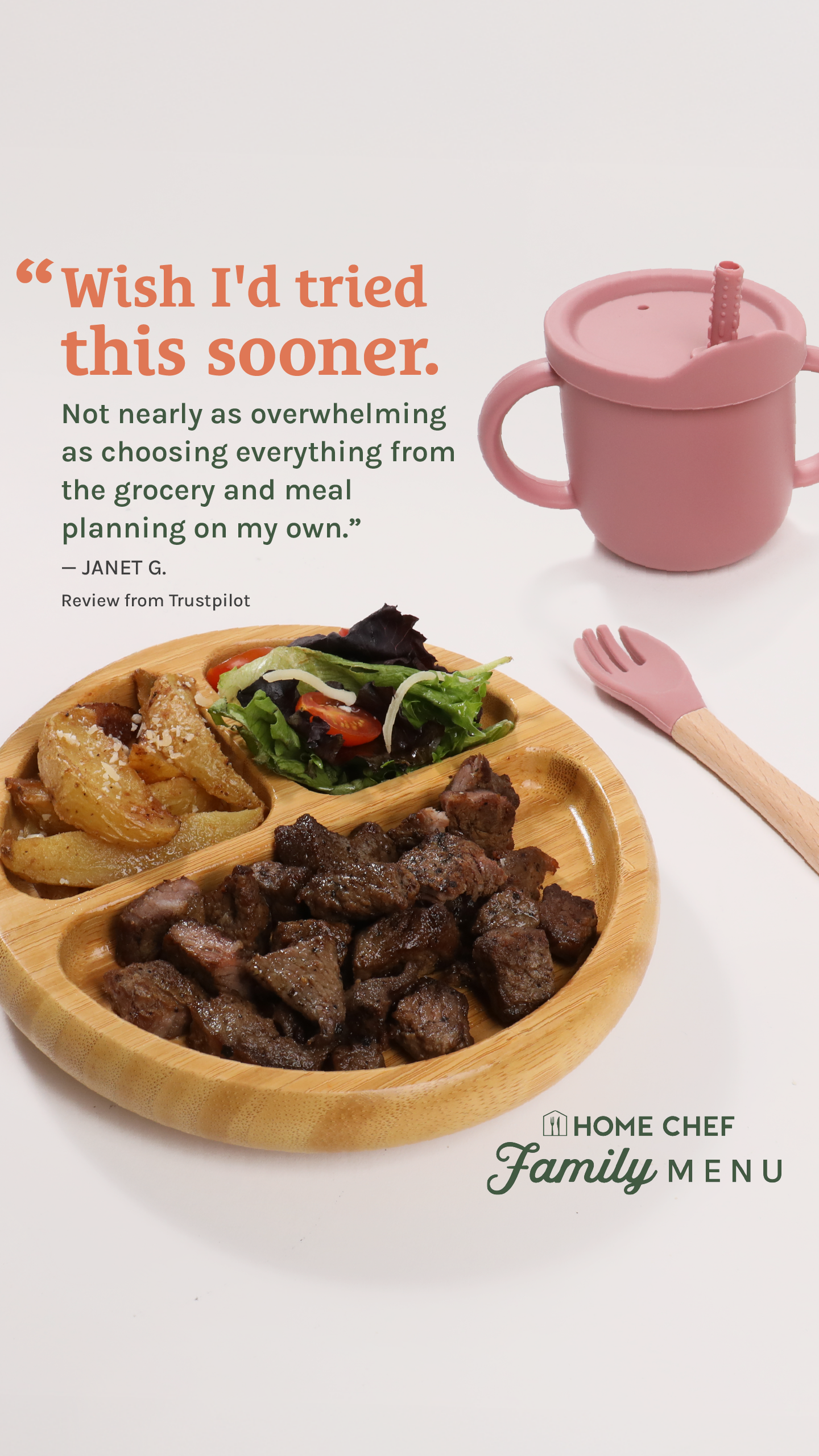 Home Chef Facebook ad