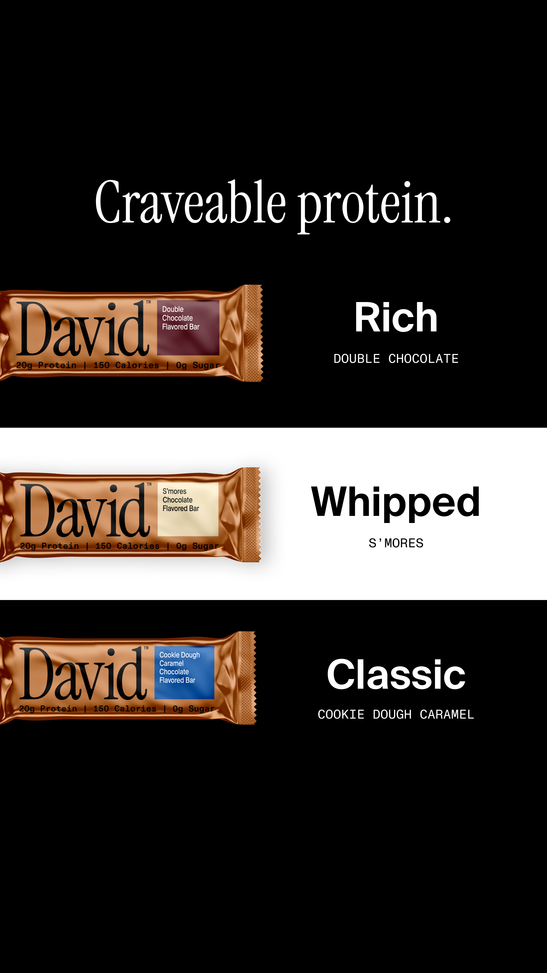 David Protein Facebook ad