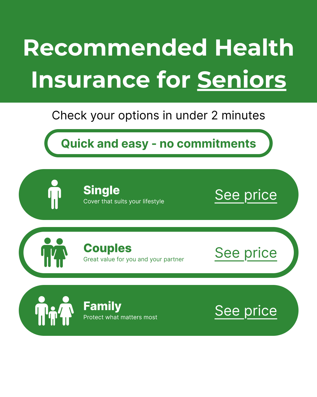 Health Insurance Comparison Facebook ad