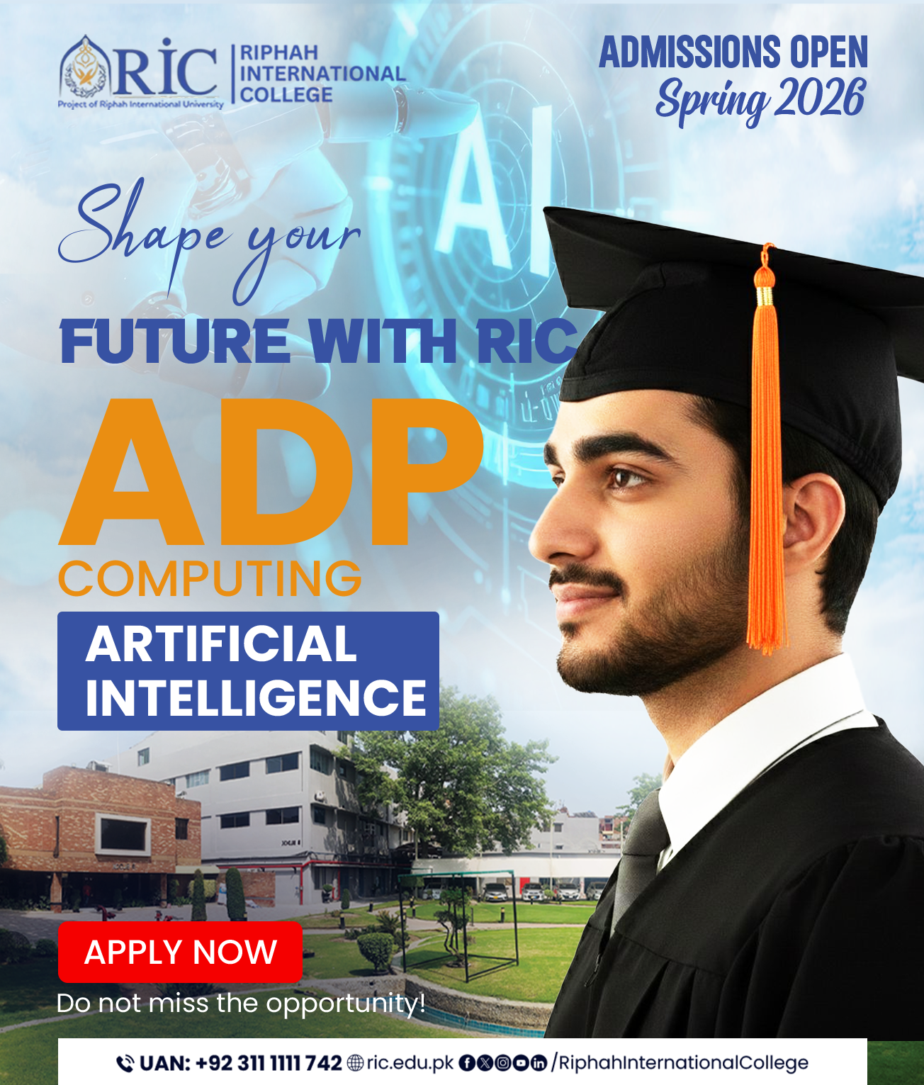 Riphah International College - RIC Facebook ad
