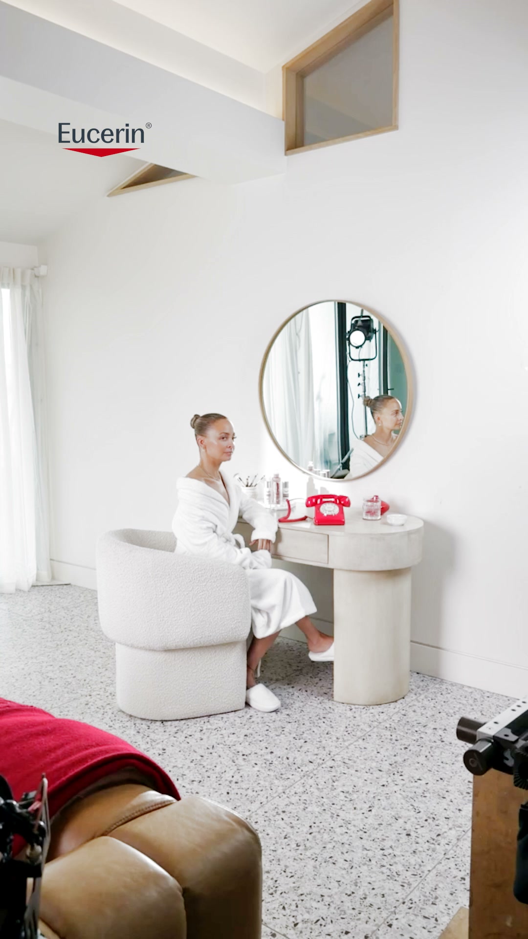 Eucerin Facebook ad: Nicole's derm is on speaker Meet the dermatologist…
