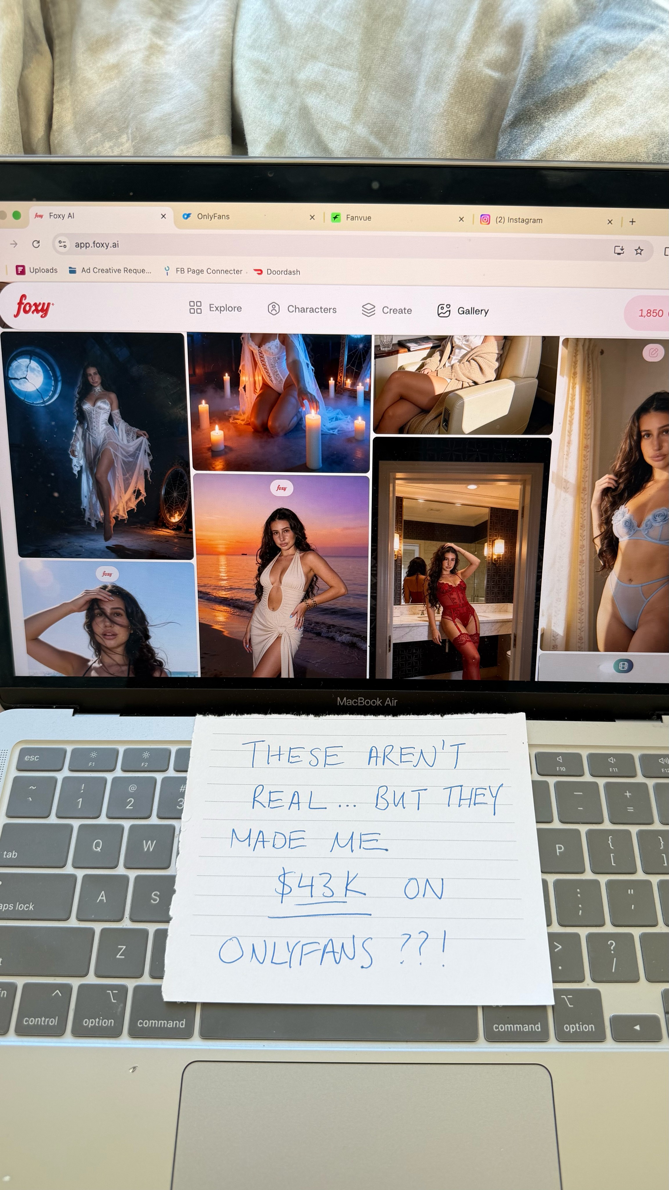 Foxy.ai Facebook ad