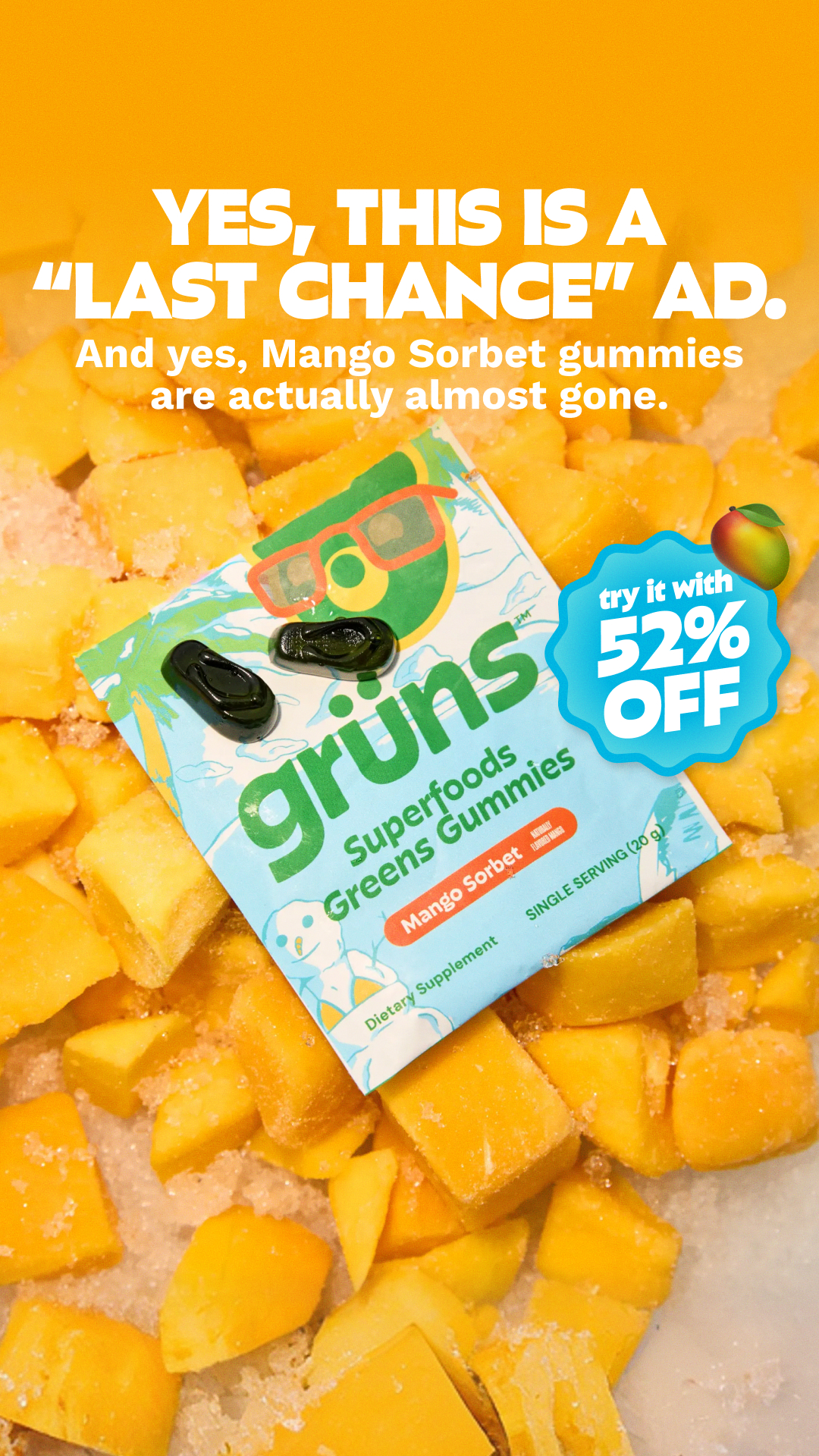 Grüns Facebook ad