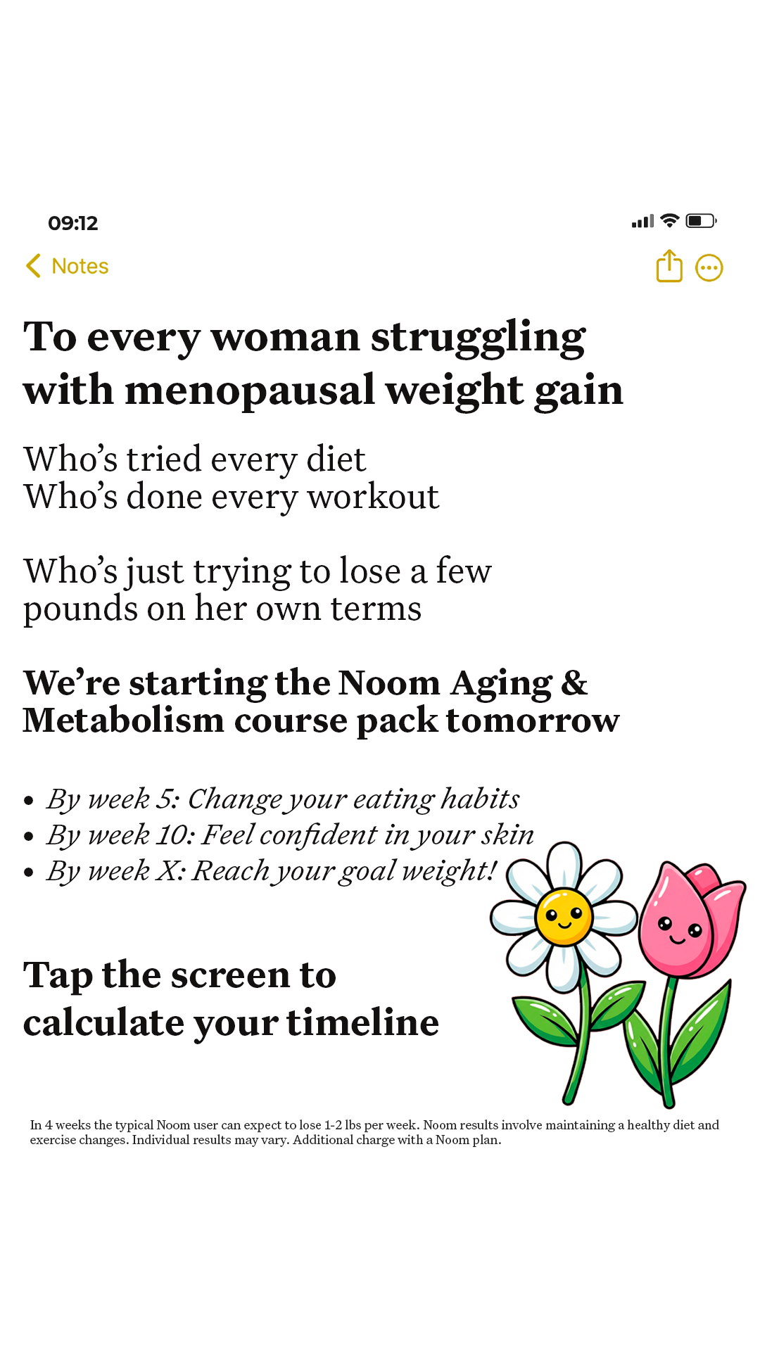 Noom Facebook ad