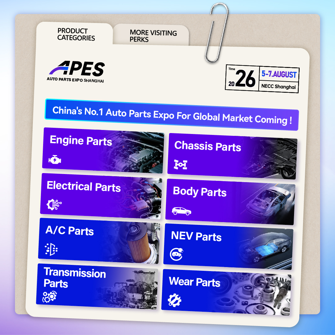 APES - Auto Parts Expo Shanghai Facebook ad: At APES Auto Parts Expo Shanghai 2026, August…