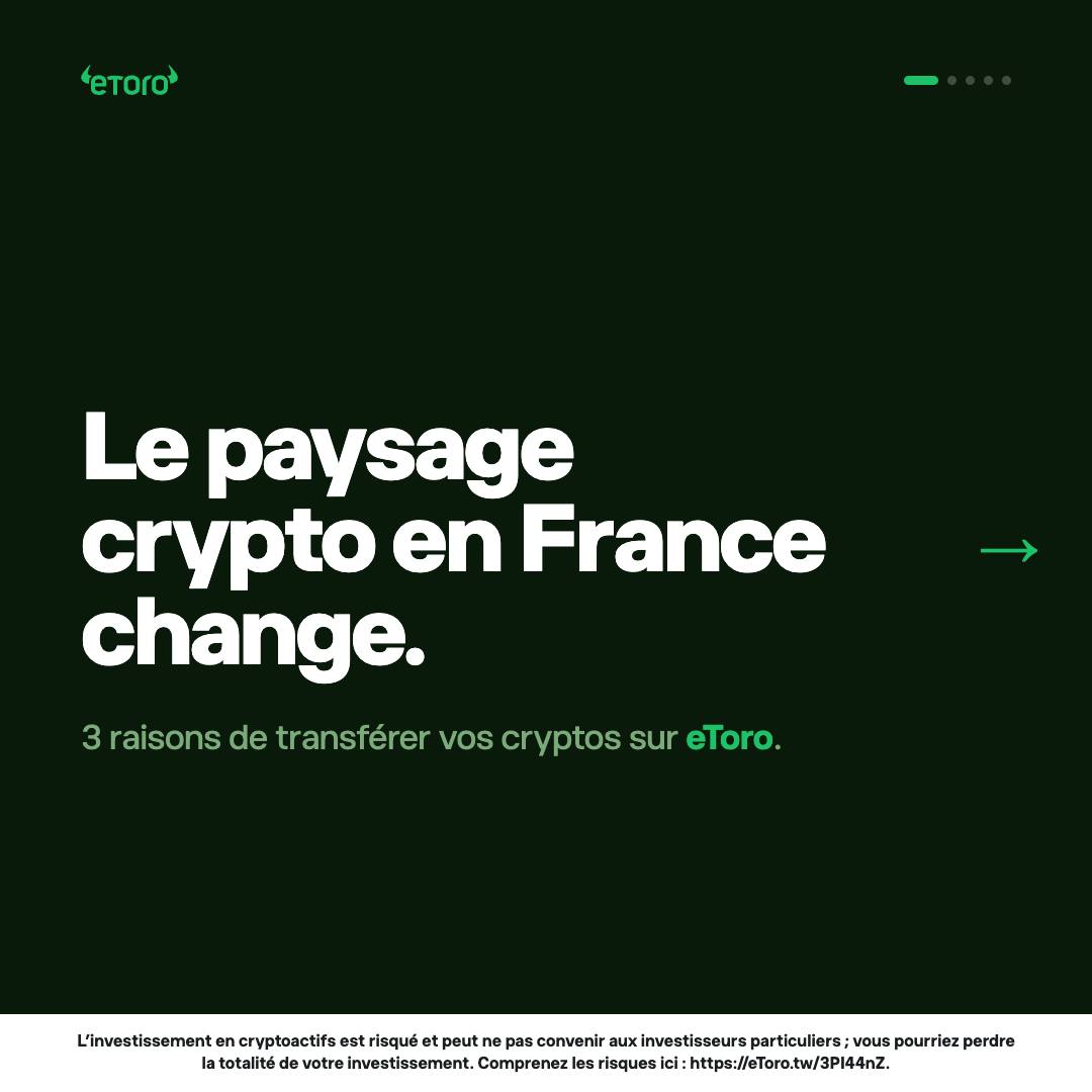 eToro Facebook ad: Vous cherchez une plateforme crypto régulée en Europe?