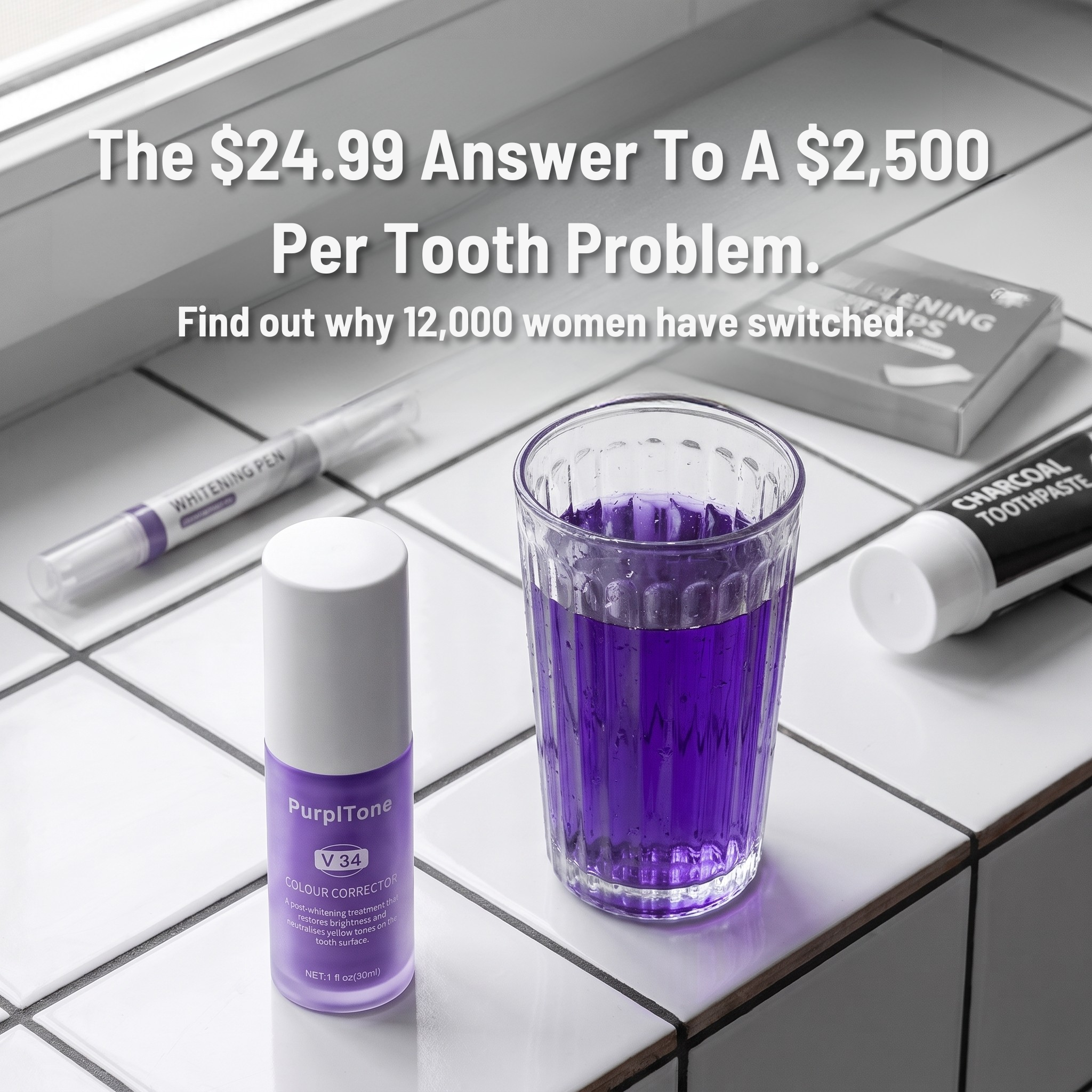 PurplTone Facebook ad: 12,000 Women Canceled Their Veneer Consultations. Here's…