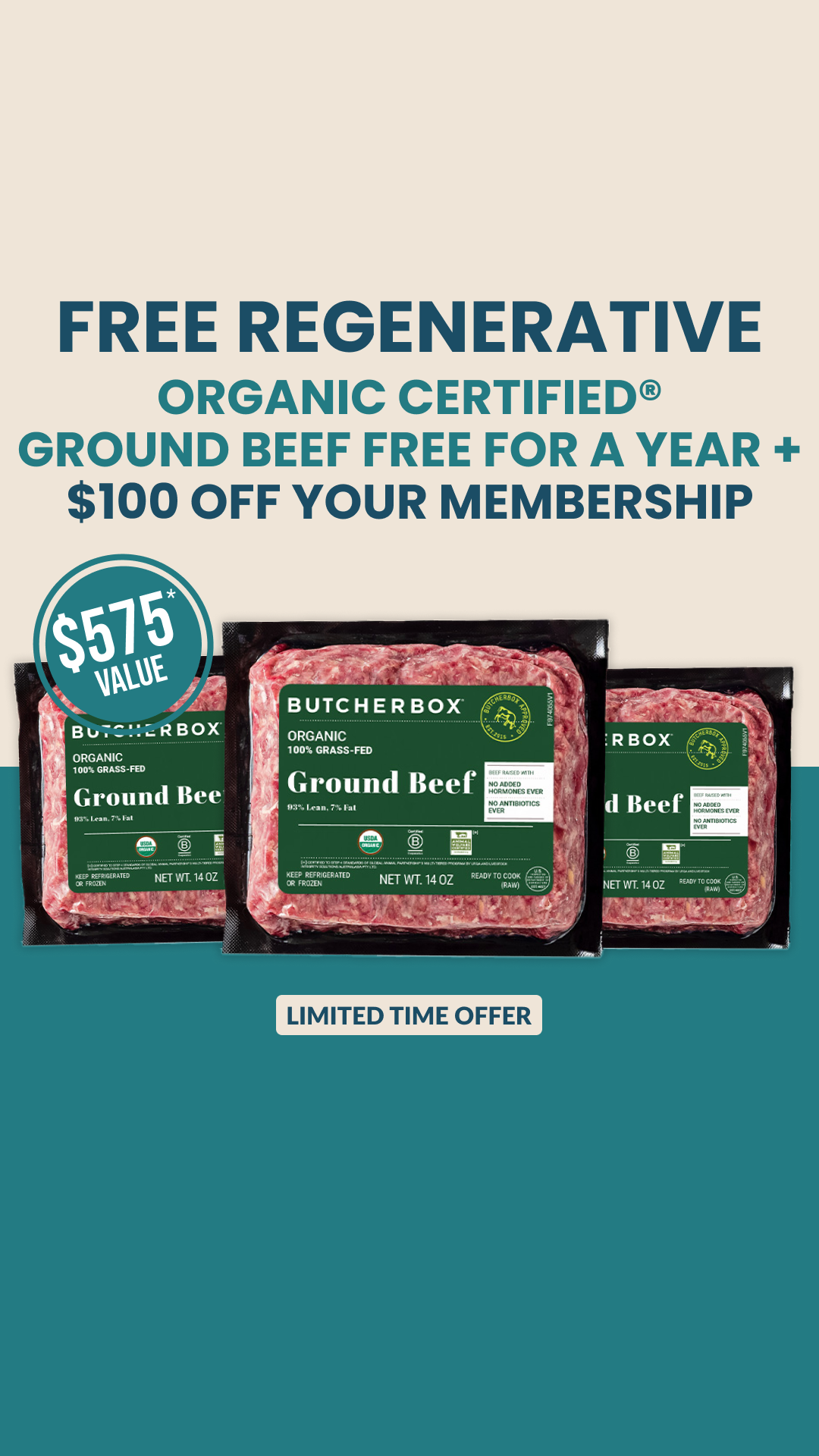 ButcherBox Facebook ad