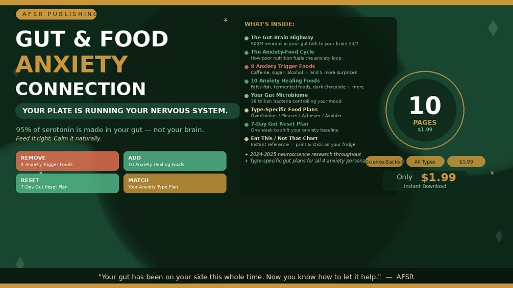 Afsr Afsr Facebook ad: Gut & Food Anxiety Connection, Why Your Plate Is Running…