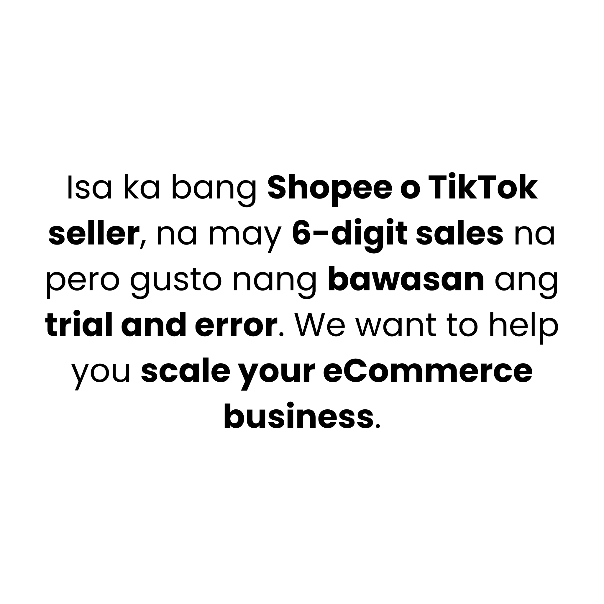 ECOM Accelerator Facebook ad