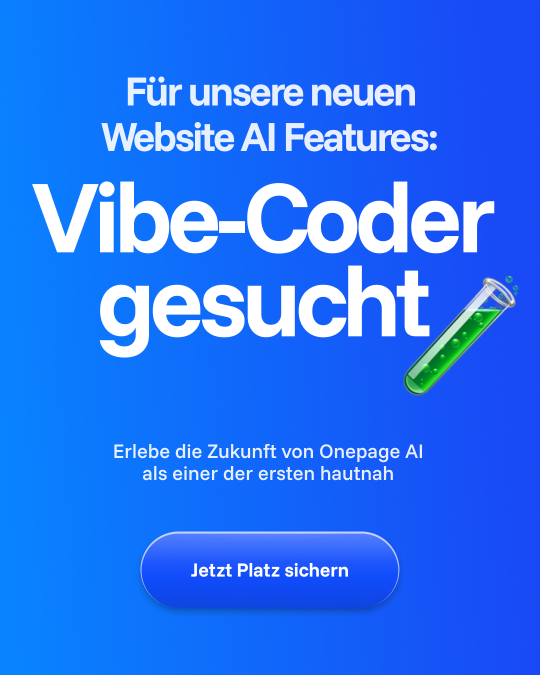 Onepage Facebook ad