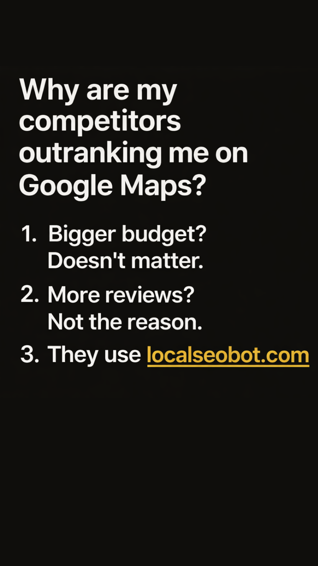 Local SEO Bot Facebook ad from Mar 17, 2026