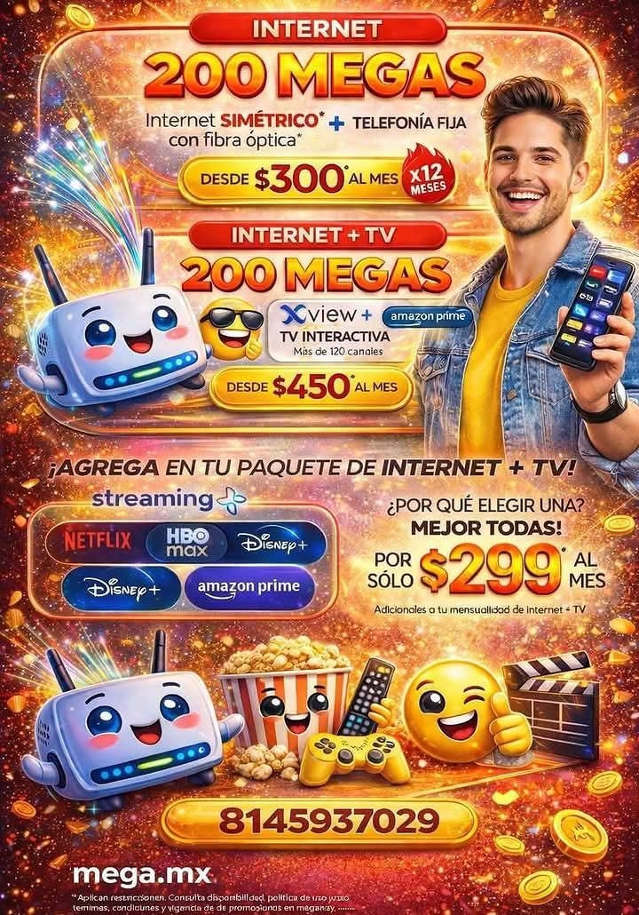 Megacable Facebook ad from Jun 30, 2026