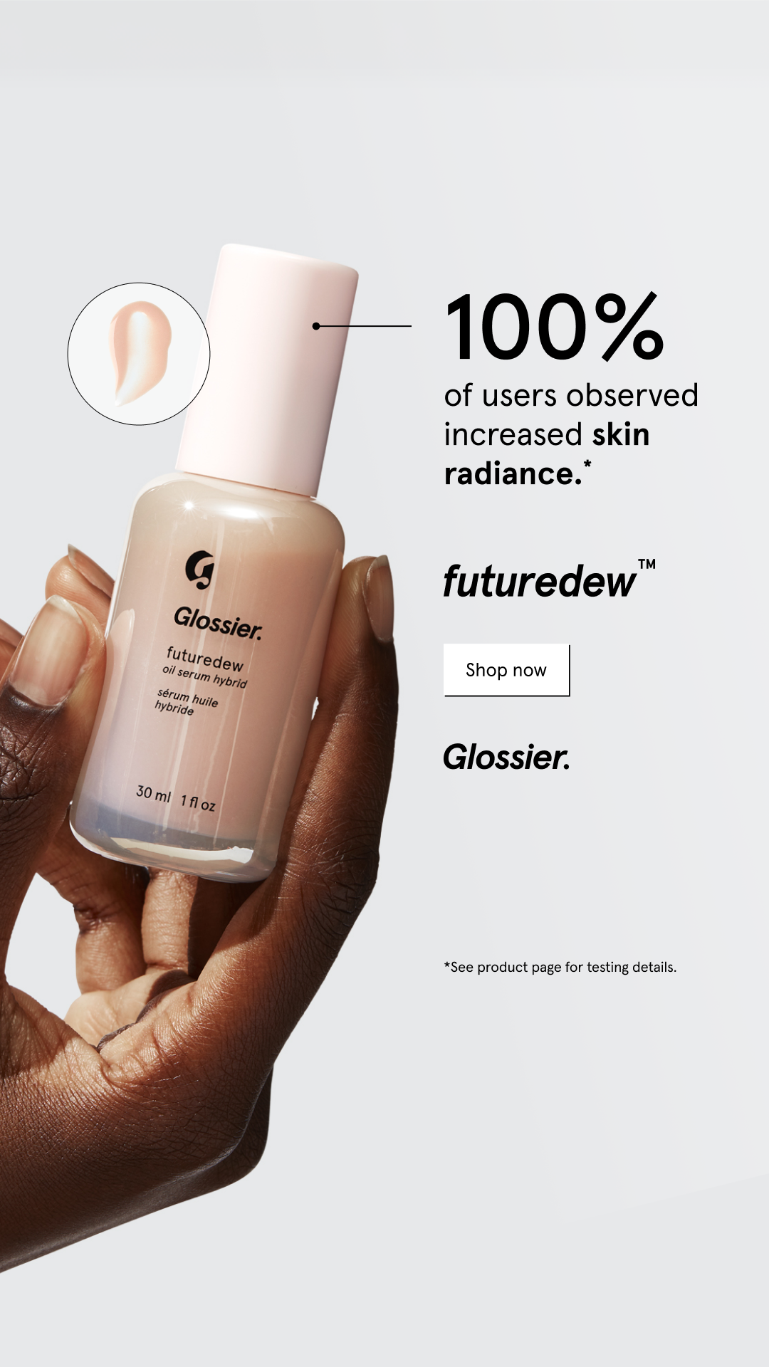 Glossier Facebook ad