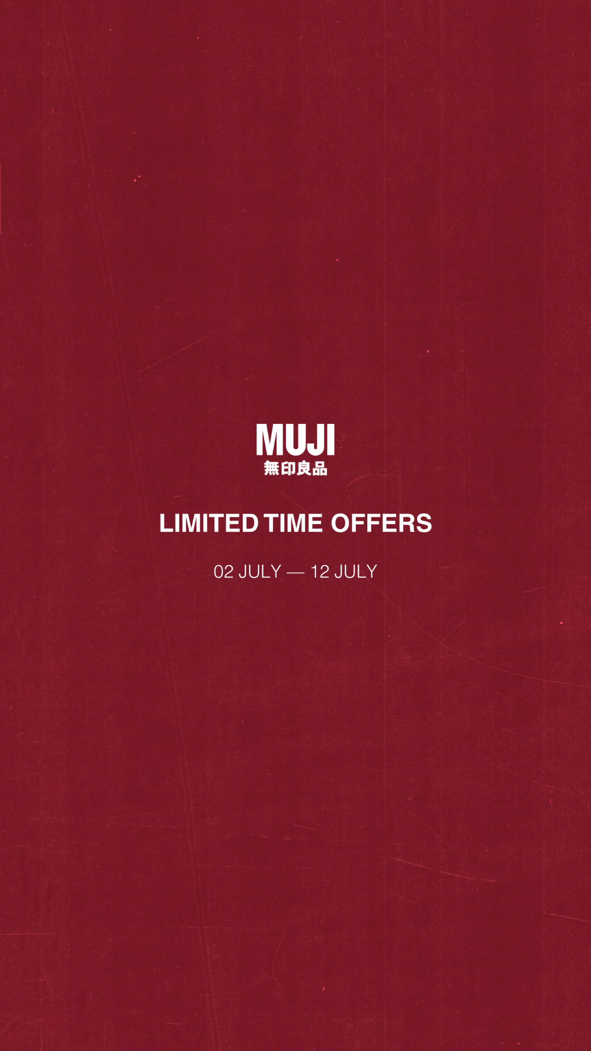 MUJI Australia Facebook ad