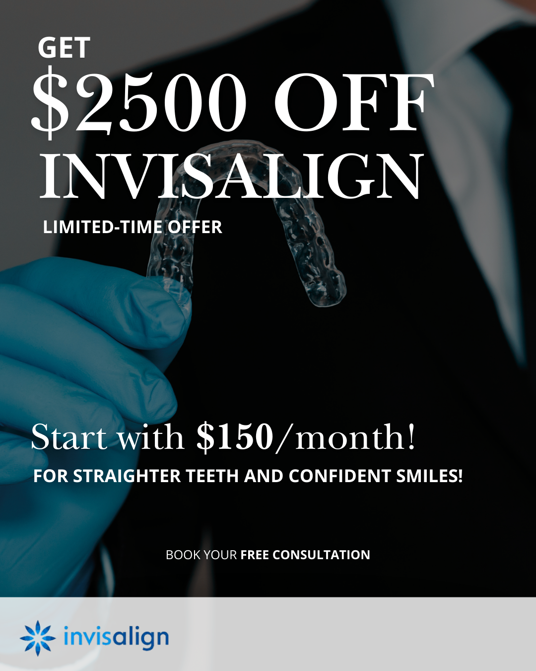 Beach Dental Care Anaheim Facebook ad: Get $2,500 OFF Invisalign + Payment Plans as Low as…