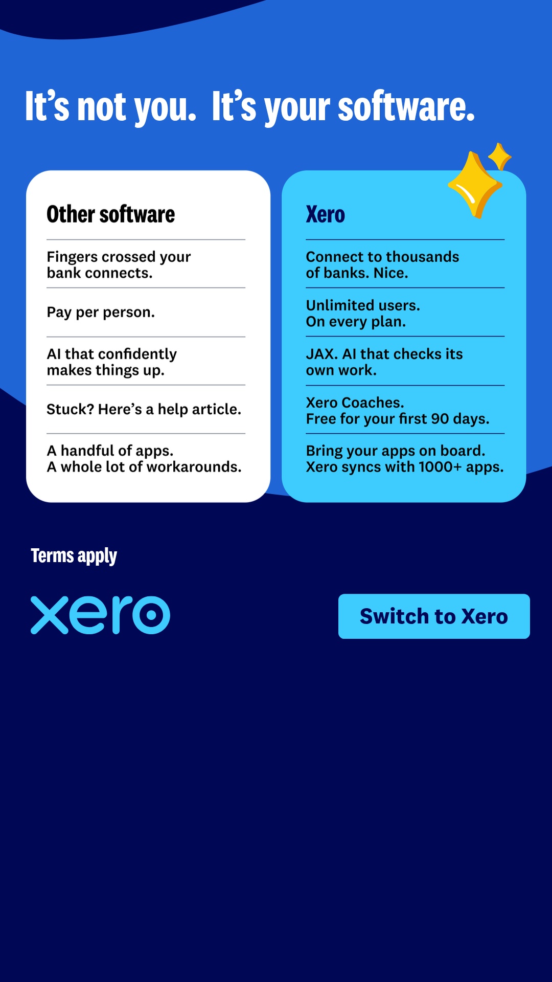Xero Facebook ad