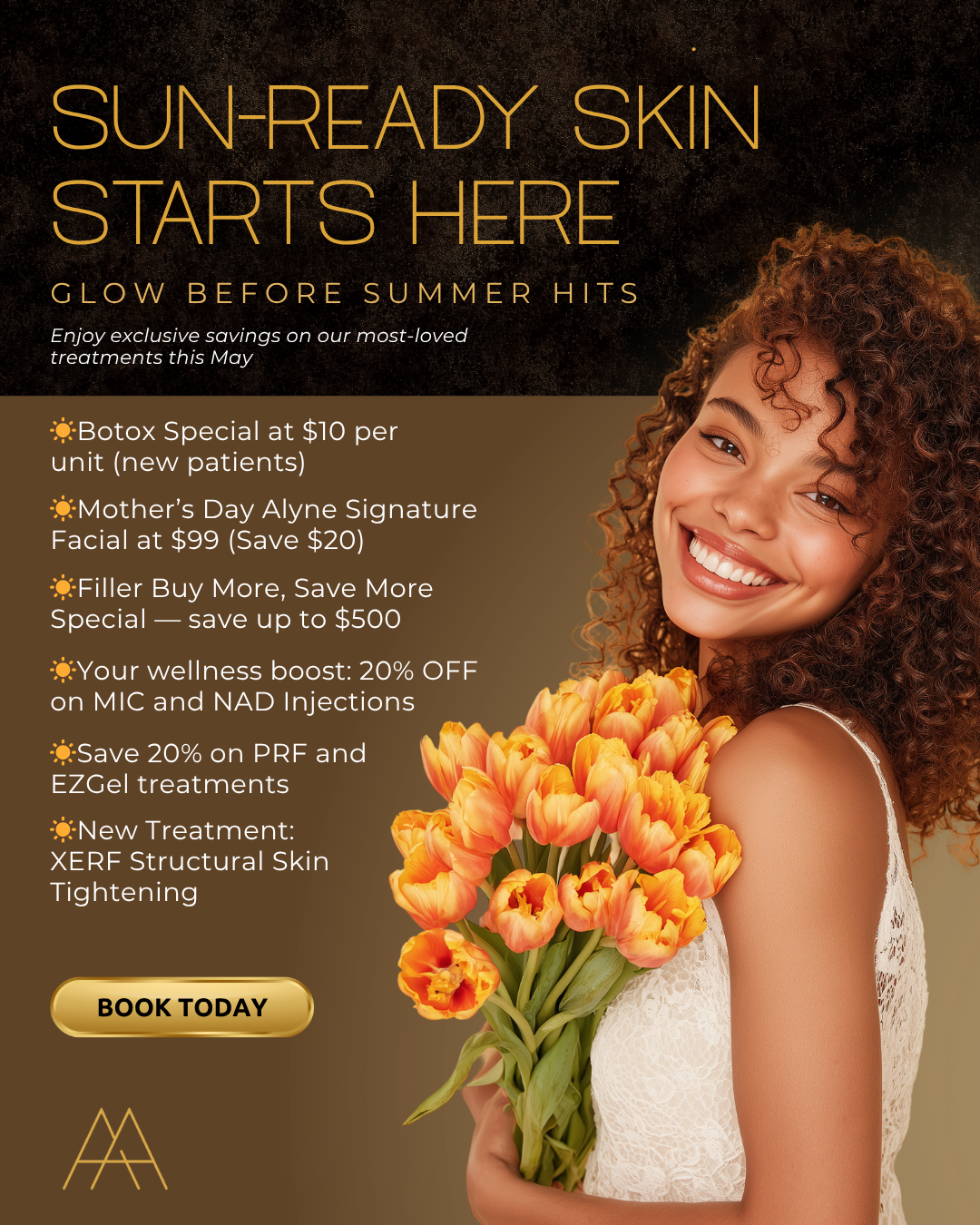 Alyne Aesthetics & Med Spa Facebook ad: Glow Before Summer Hits