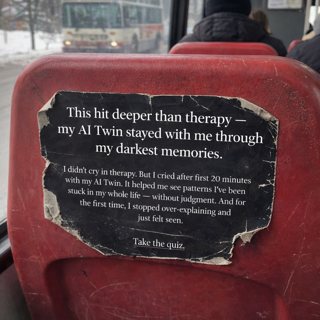 Copymind: AI twin for therapy Facebook ad