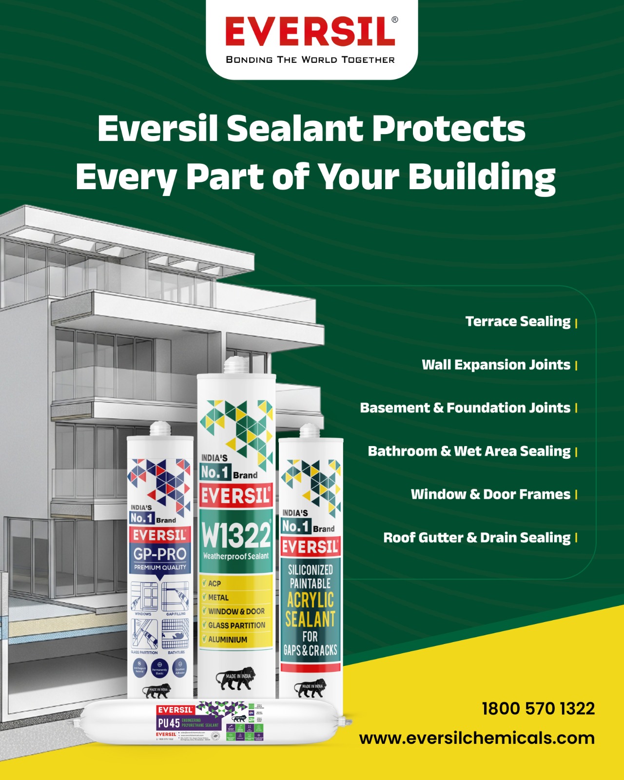 Eversil Chemicals Private Limited Facebook ad: EVERSIL - Sealants | Adhesives | Grouts…