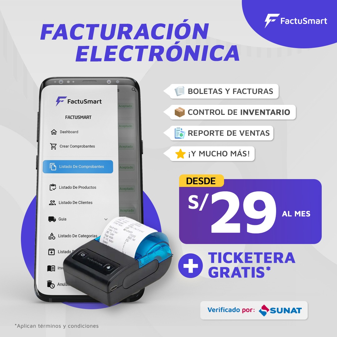 FactuSmart - Facturación Electrónica Facebook ad: Ticketera GRATIS