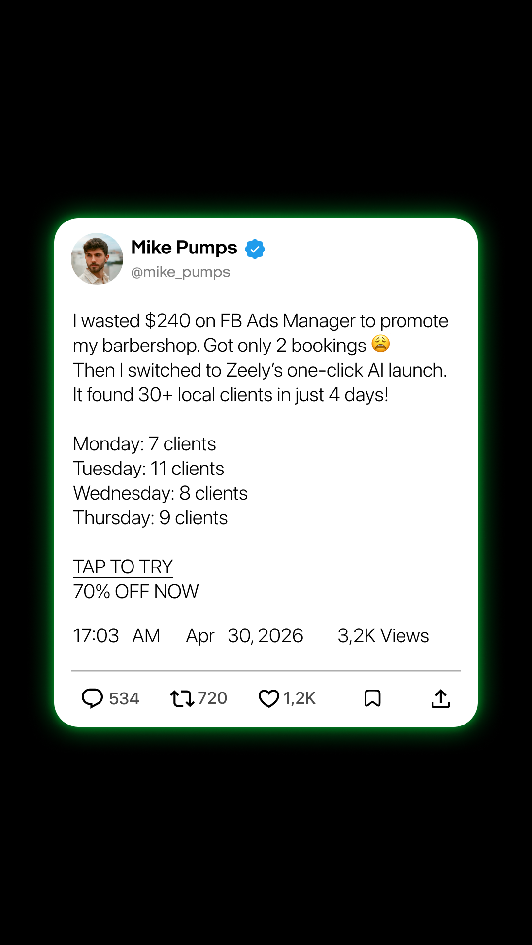 Zeely: Grow Sales with AI Facebook ad