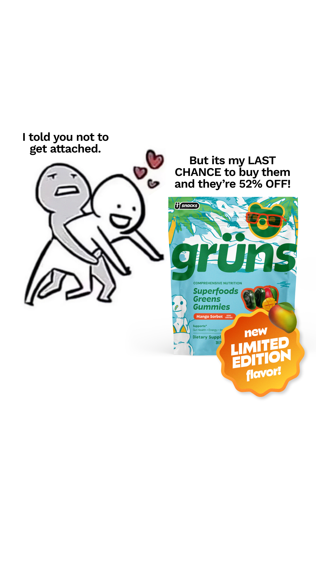 Grüns Facebook ad